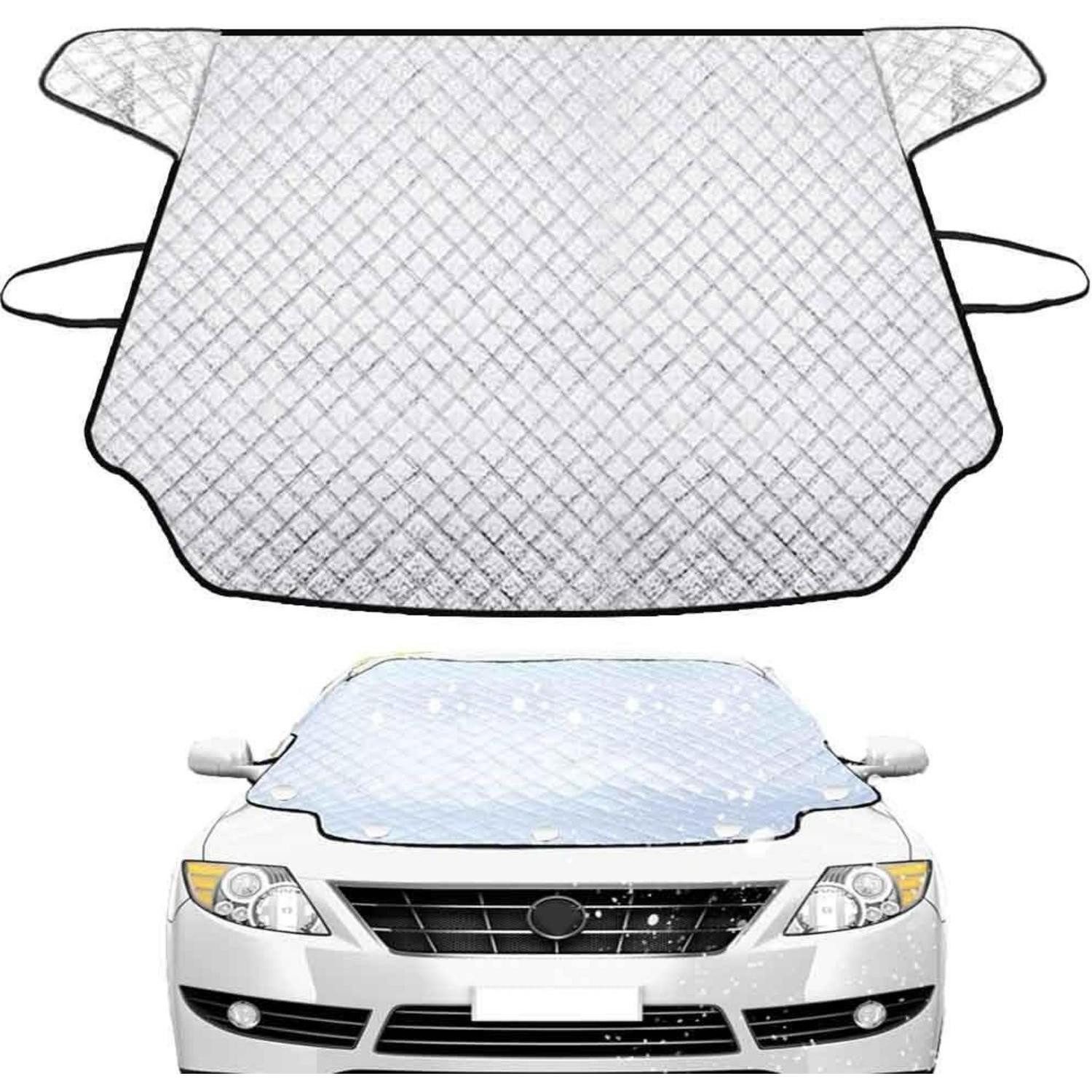 LuxusKollektion Frontscheibenabdeckung Frontscheibenabdeckung 153x125cm für Auto Winter Schutz Winddicht