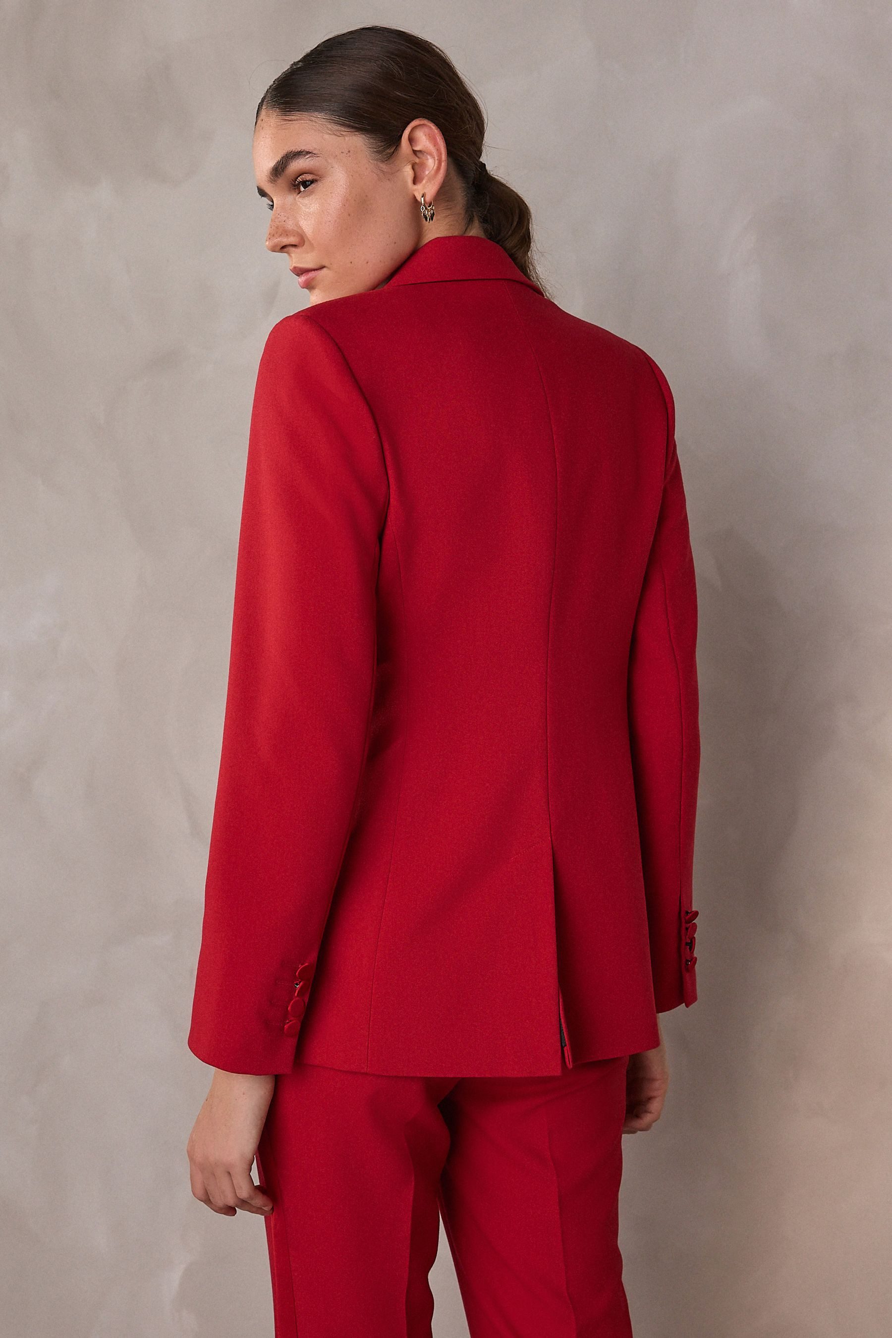 Next Jackenblazer Tailored Fit einreihiges Smokingsakko günstig online kaufen
