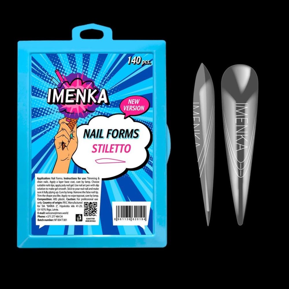 Imenka Nageldesign Zubehör Nail Forms "Stiletto" New Version