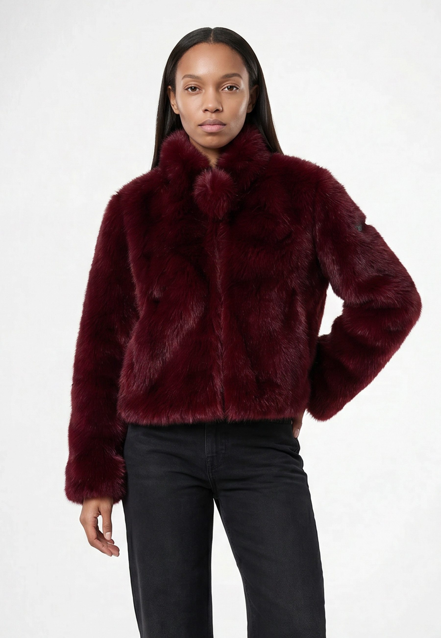 Frieda & Freddies Winterjacke Frieda & Freddies Kurze Fellimitatjacke