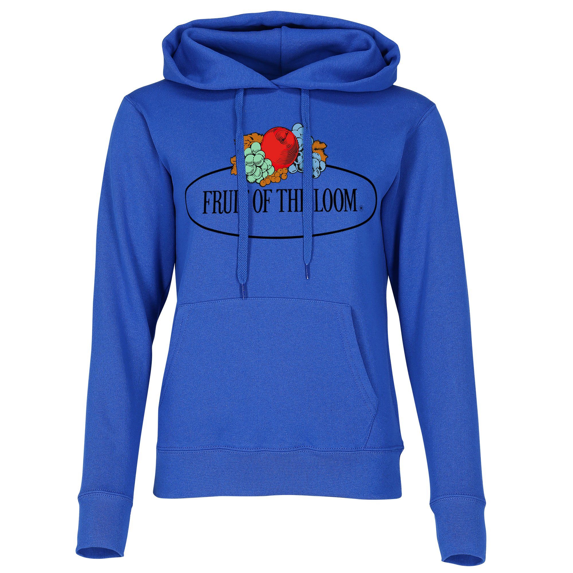 Fruit of the mit Damen royal Kapuzensweatshirt Kapuzenpullover Vintage-Logo Loom