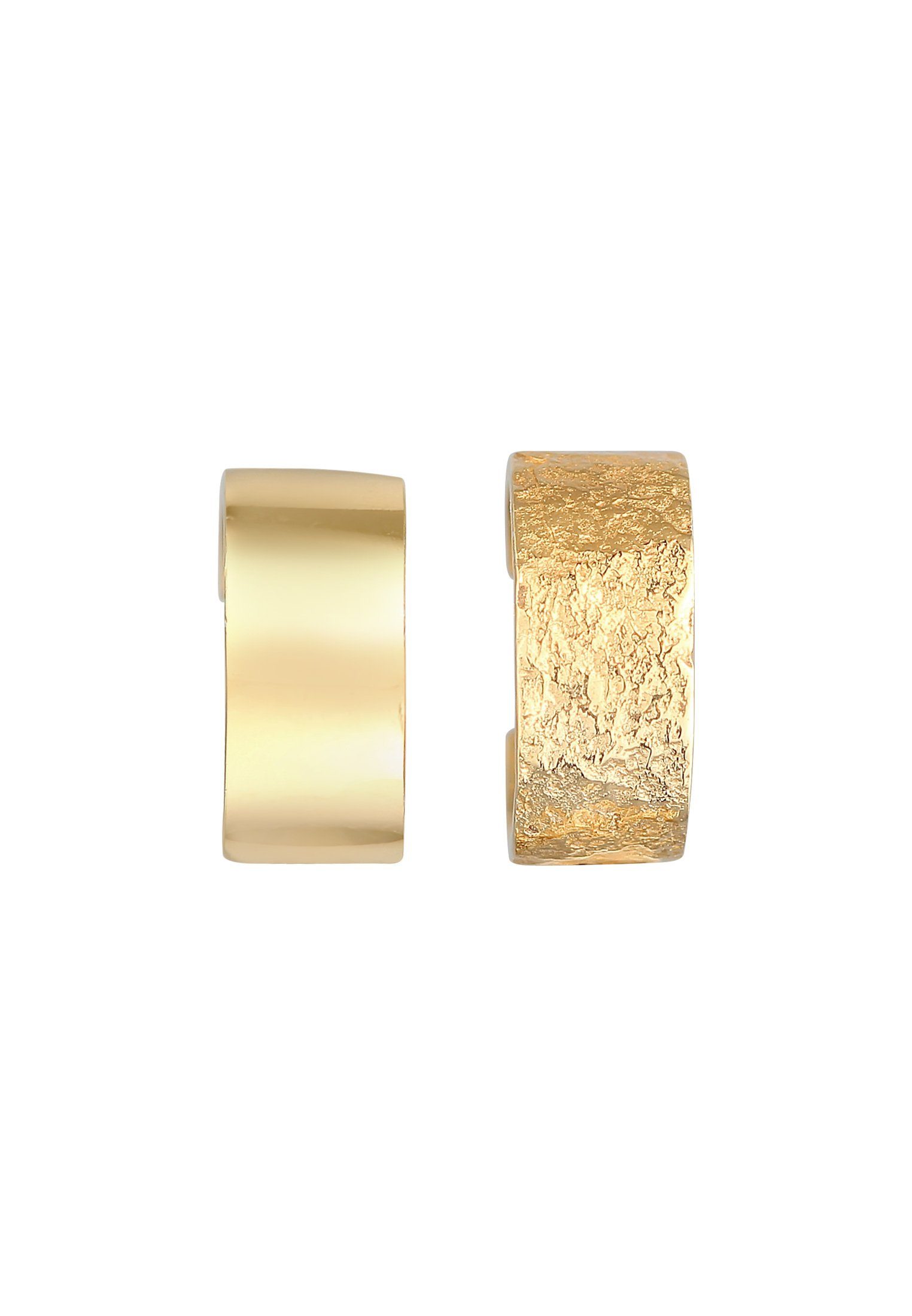 Elli Ohrklemmen-Set Earcuff Breit Basic Gehämmert günstig online kaufen