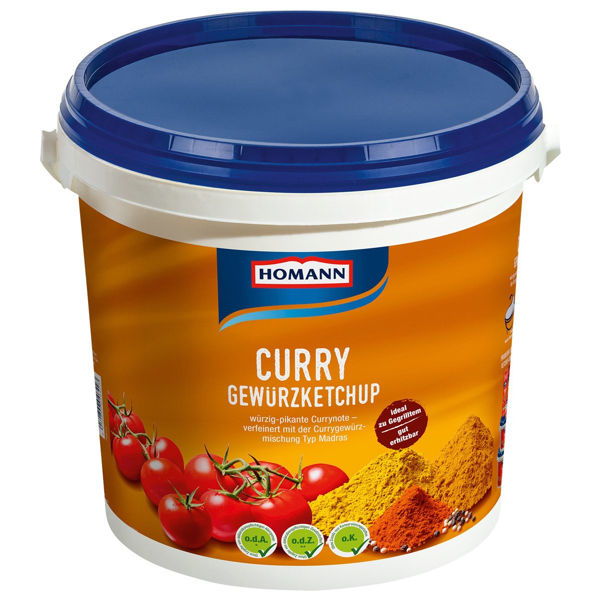 Homann Saucen, Homann Currygewuerzketchup fruchtig wuerzig im Grossgebinde 10kg