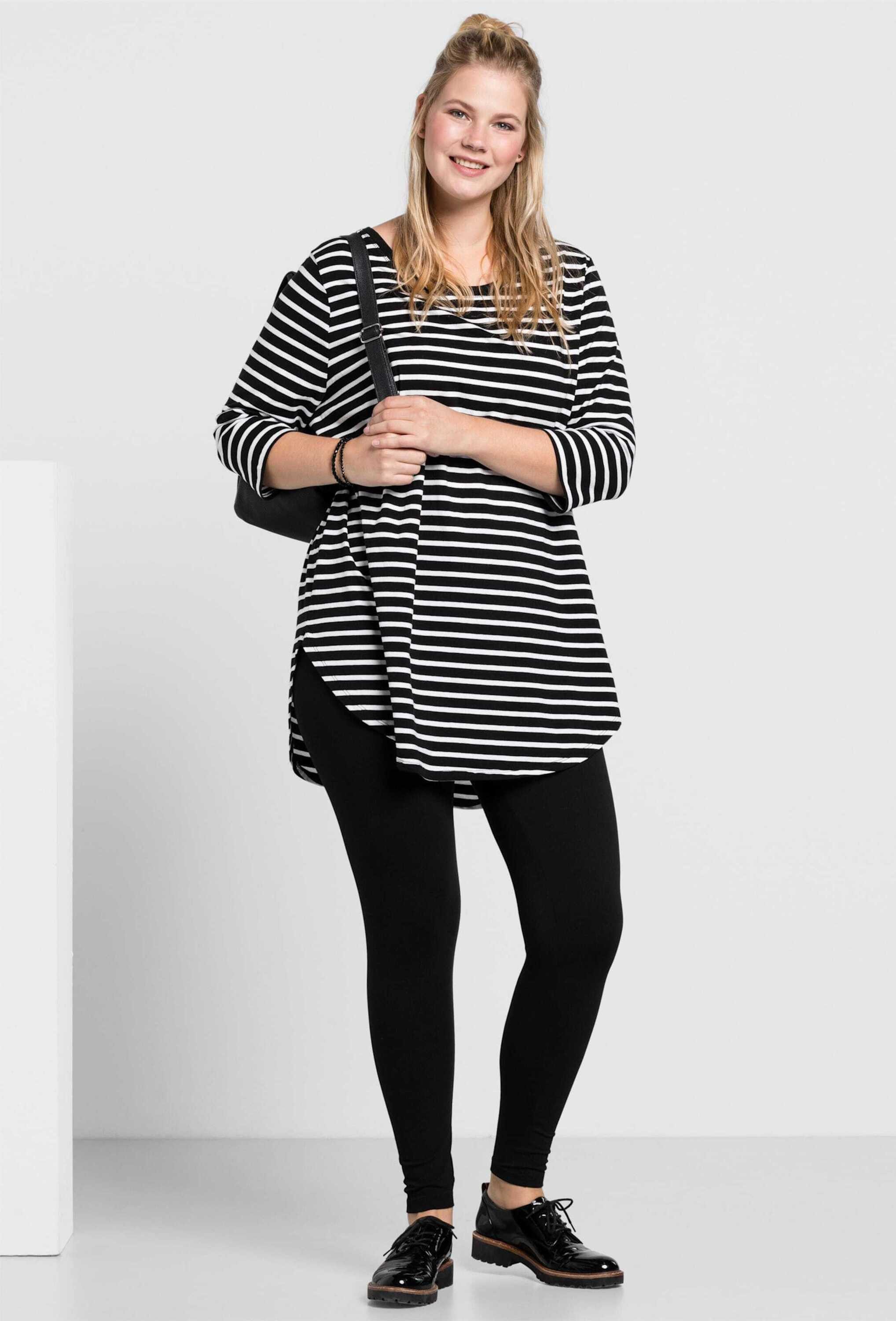 Sheego Jerseyhose Leggings normal aus hautfreundlichem Baumwoll-Mix günstig online kaufen