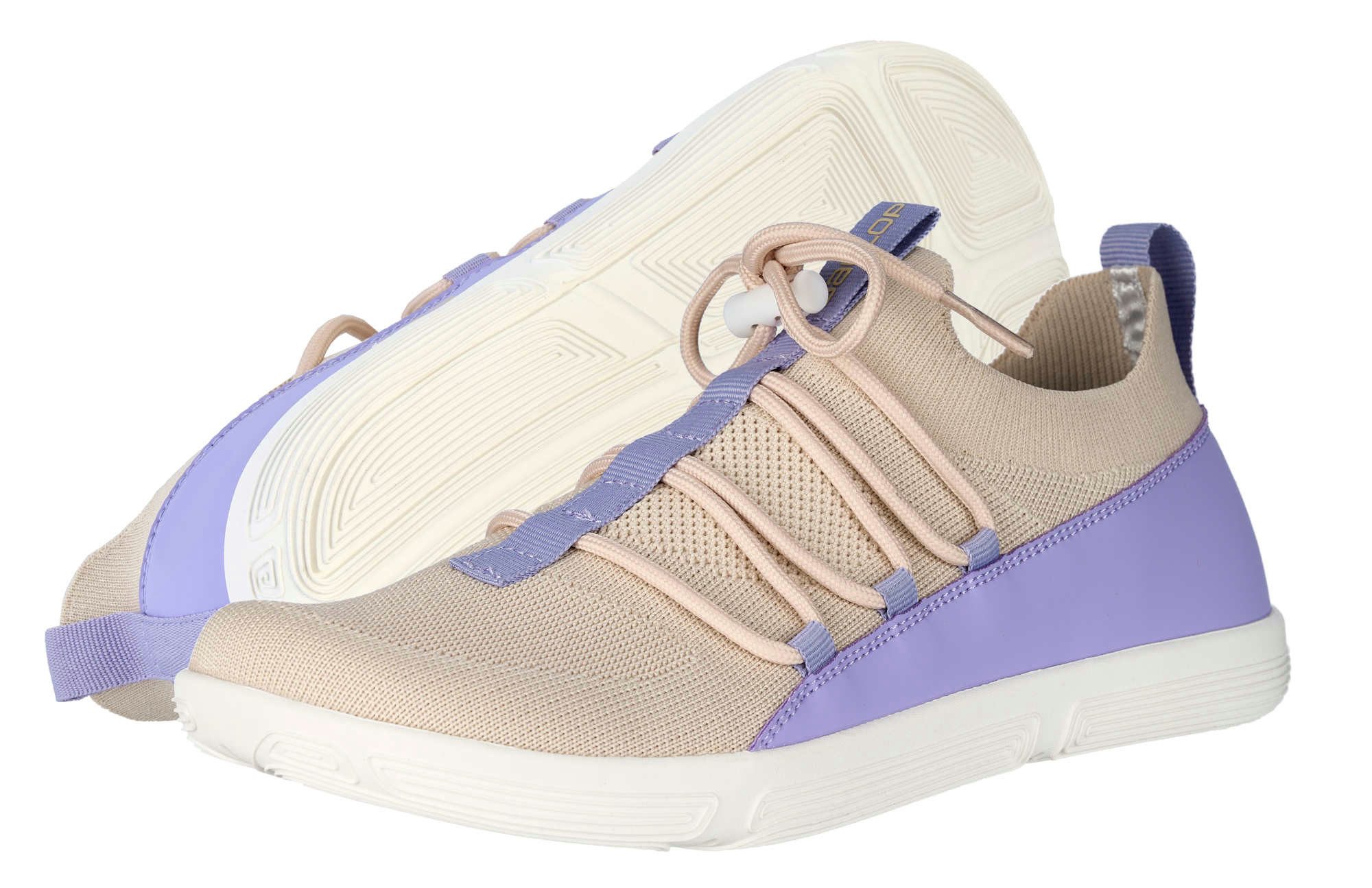Ballop Barfussschuhe Tilava (leicht, atmungsaktiv) beige/violett Кросівки