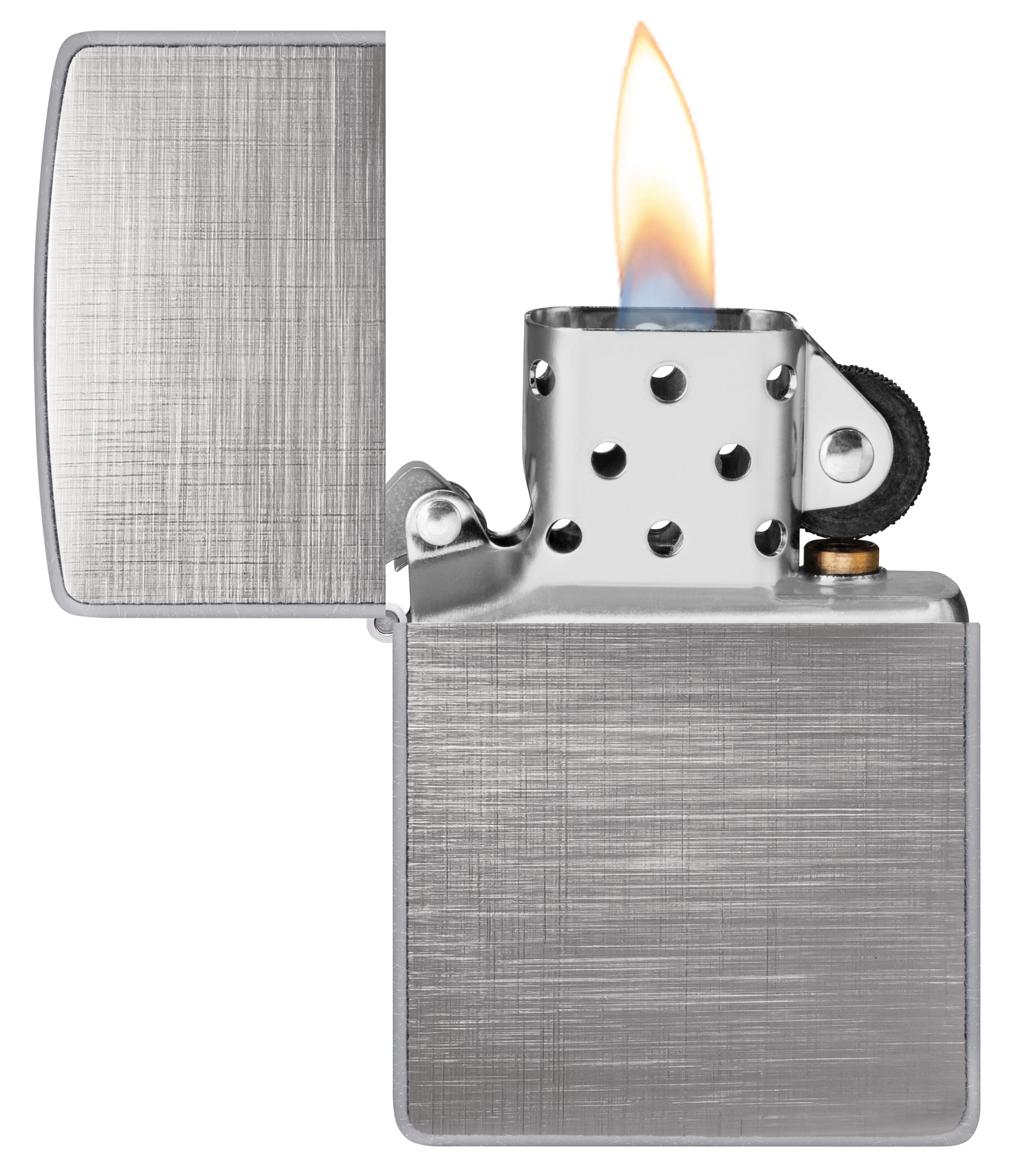 Zippo Feuerzeuge Zippo Sturmfeuerzeug - Base Model - Nachfüllbar Windfest Geschenkbox