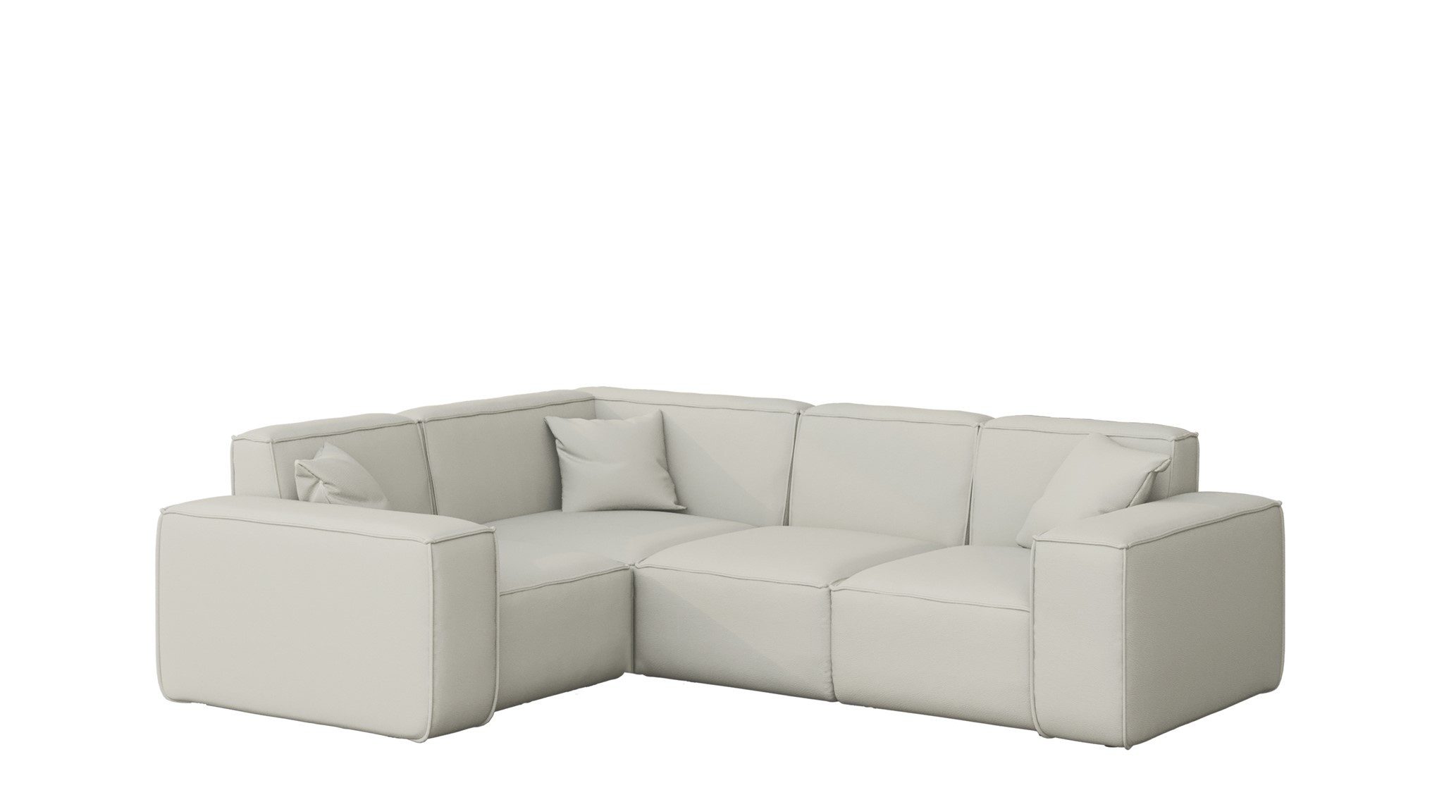 Fun Möbel Loungesofa Gartenmöbel Garten Ecksofa SUMMER, Kurzer Schenkel rechts oder links wählbar, Pflegeleichter und wetterfester Bezug