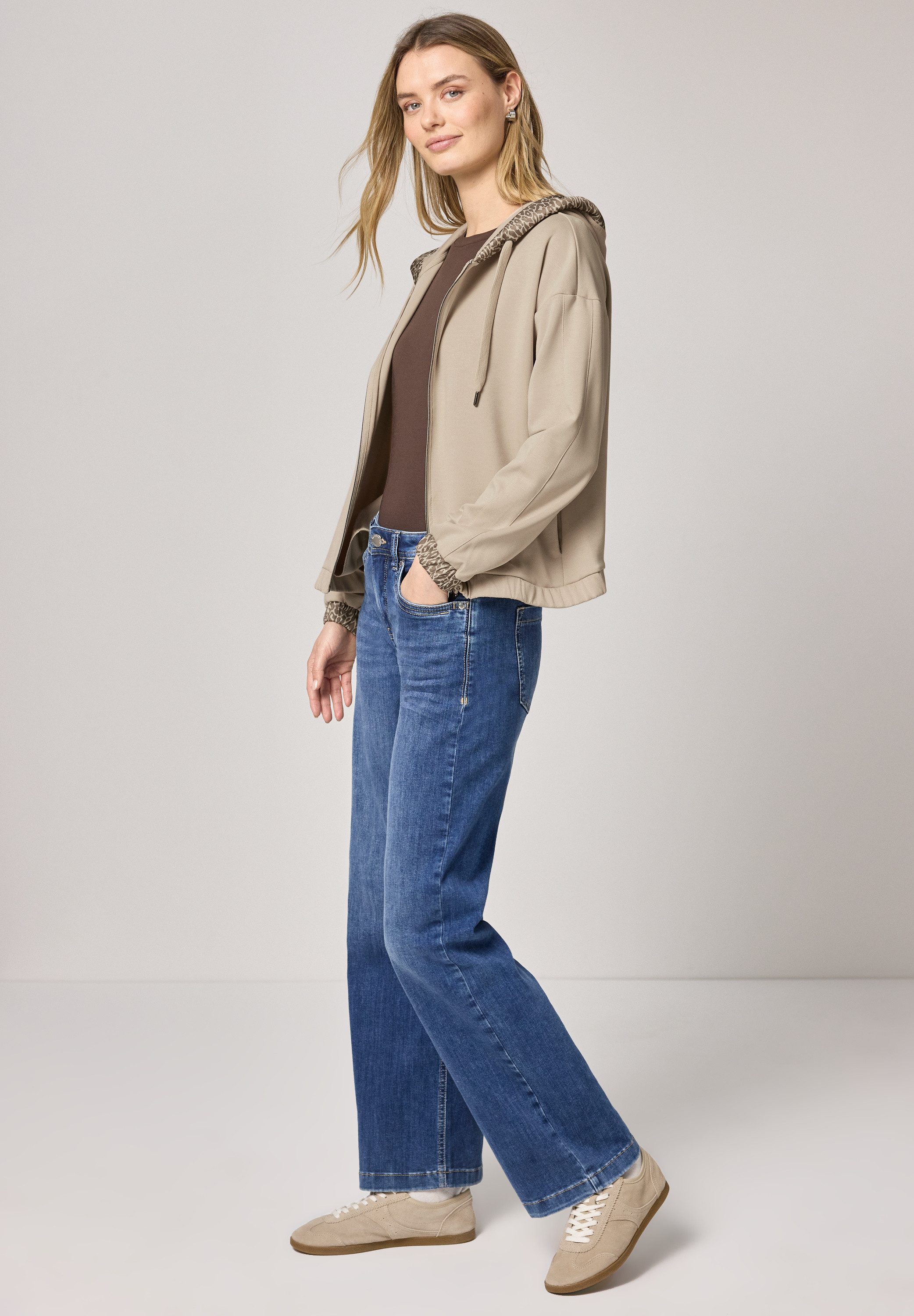 STREET ONE Cardigan im Hoodie-Style