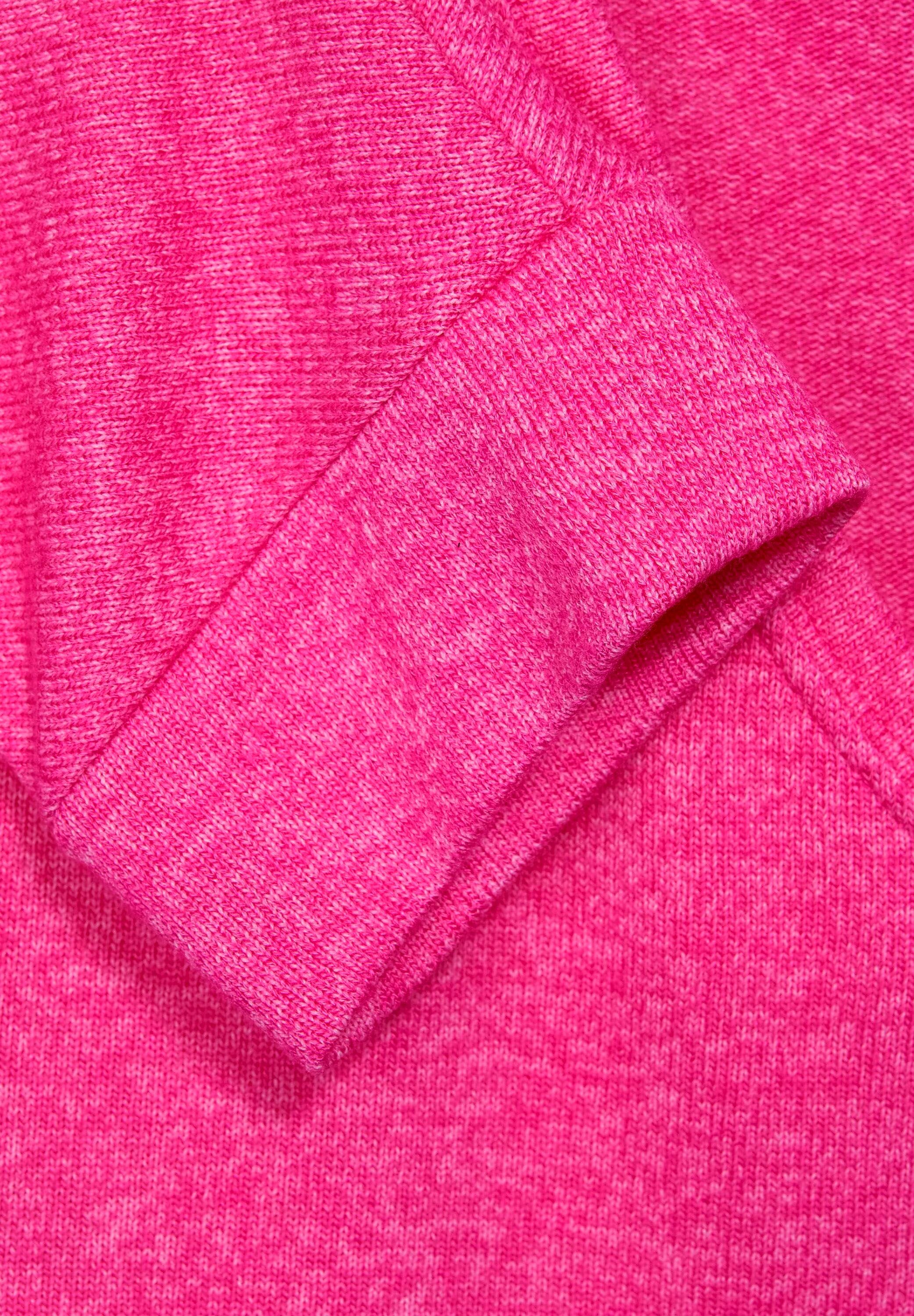STREET ONE 3/4-Arm-Shirt Style Ellen in pink Melange-Optik lavish