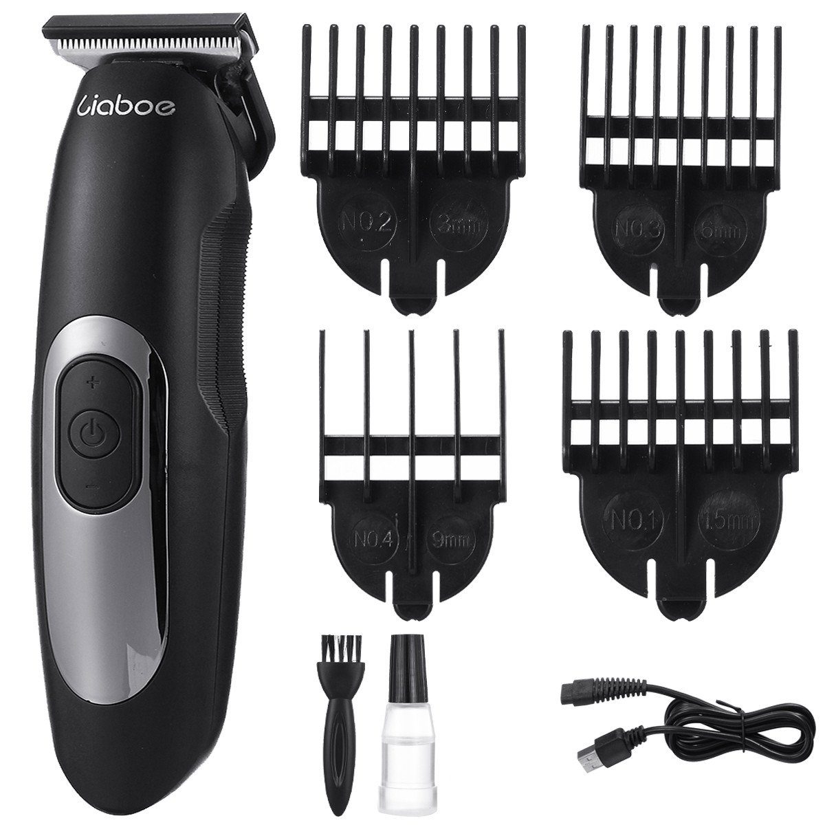 WeGeek Haarschneider, 12 Watt – Mit Austauschbaren Kämmen Und Soft-Touch-Griff