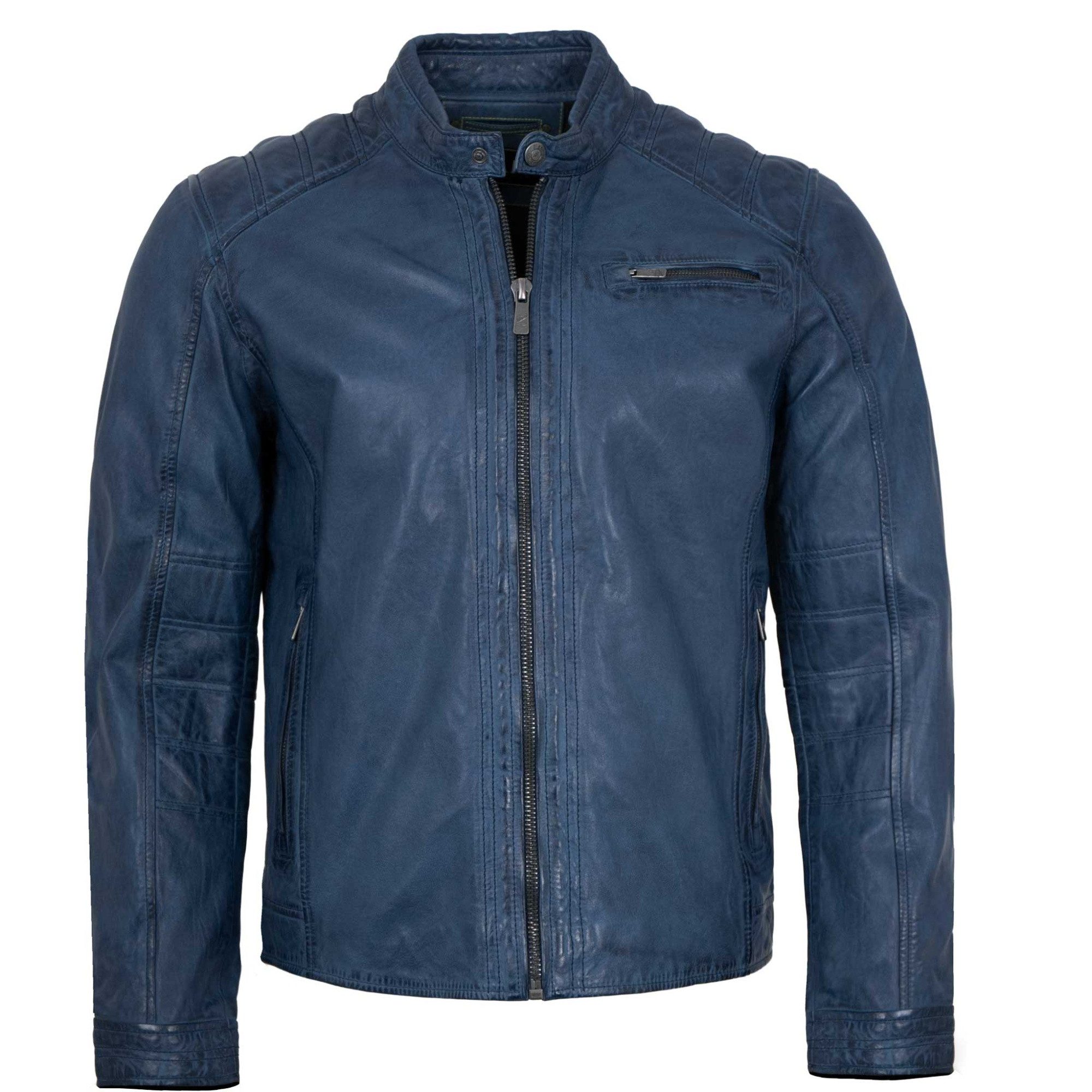 Jilani Lederjacke Riga-6 Jilani Collection - Herren Lederjacke Lammnappa bl günstig online kaufen