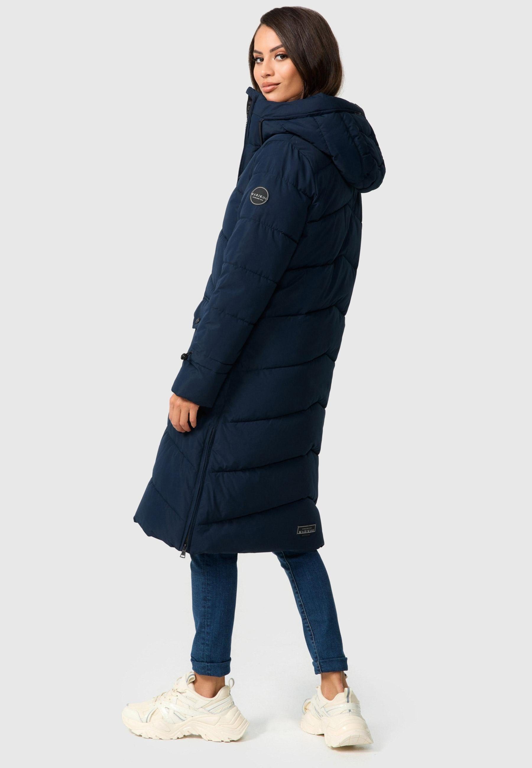 Marikoo Winterjacke Tomomii XVI warmer Winter Stepp Mantel mit Kapuze