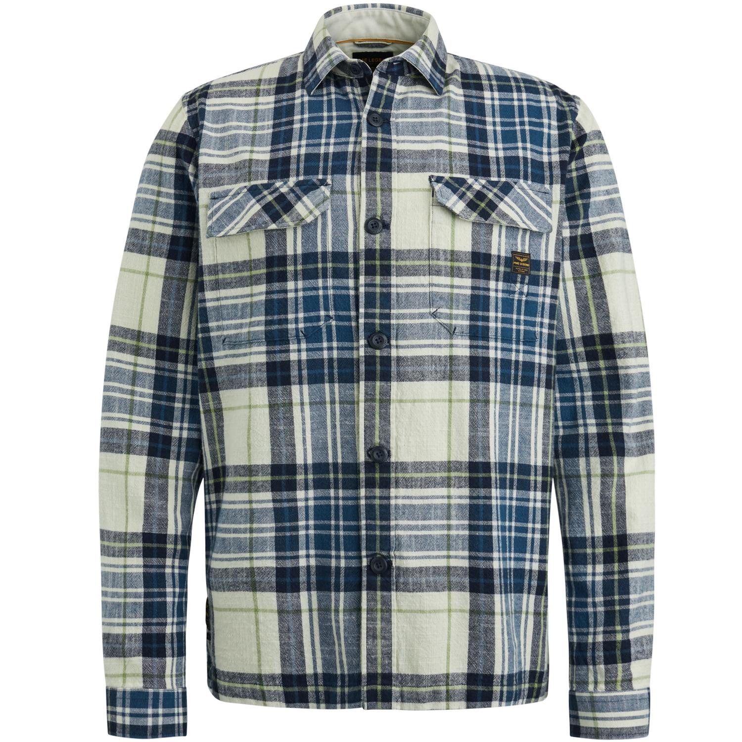 PME LEGEND T-Shirt Long Sleeve Shirt Ctn Yd Check, Salute