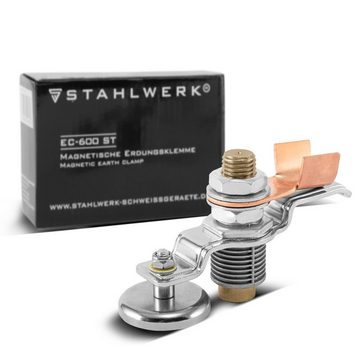 STAHLWERK Elektrowerkzeug-Set Magnetische Erdungsklemme EC-600 ST, 1-tlg., Masseklemme / Massemagnet für Schweißgeräte und Plasmaschneider