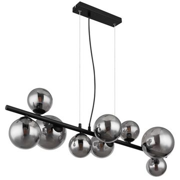 Globo Hängeleuchte Hängeleuchte Esszimmer LED Hängelampe Rauchglas Pendelleuchte 56133-9H, Glas, Kugeln, 9 flammig, modern, LED wechselbar, Warmweiß, Wohnzimmer, Schlafzimmer, Pendellampe