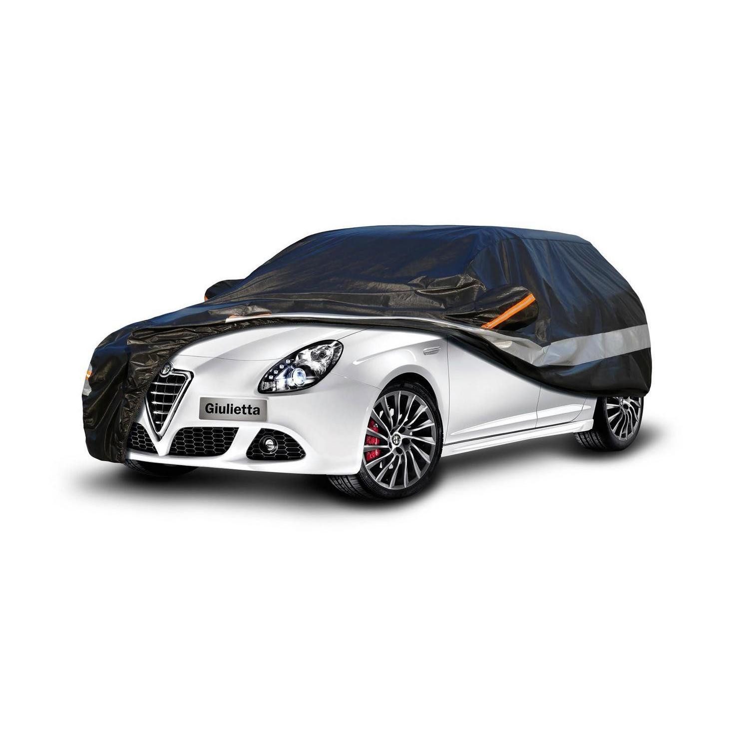 LuxusKollektion Autoplane Autoabdeckung 10 Schichten Passend für Alfa Romeo(2010-2020) Schwarz
