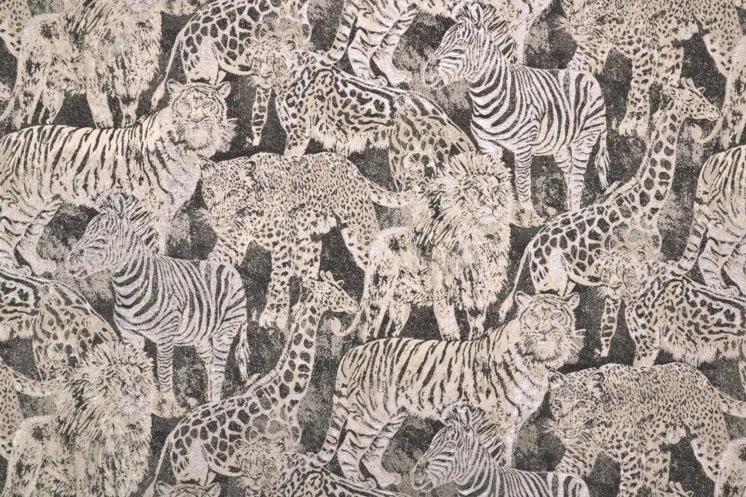Stofferia Stoff Dekostoff Jacquard Zambezi Taupe, Meterware