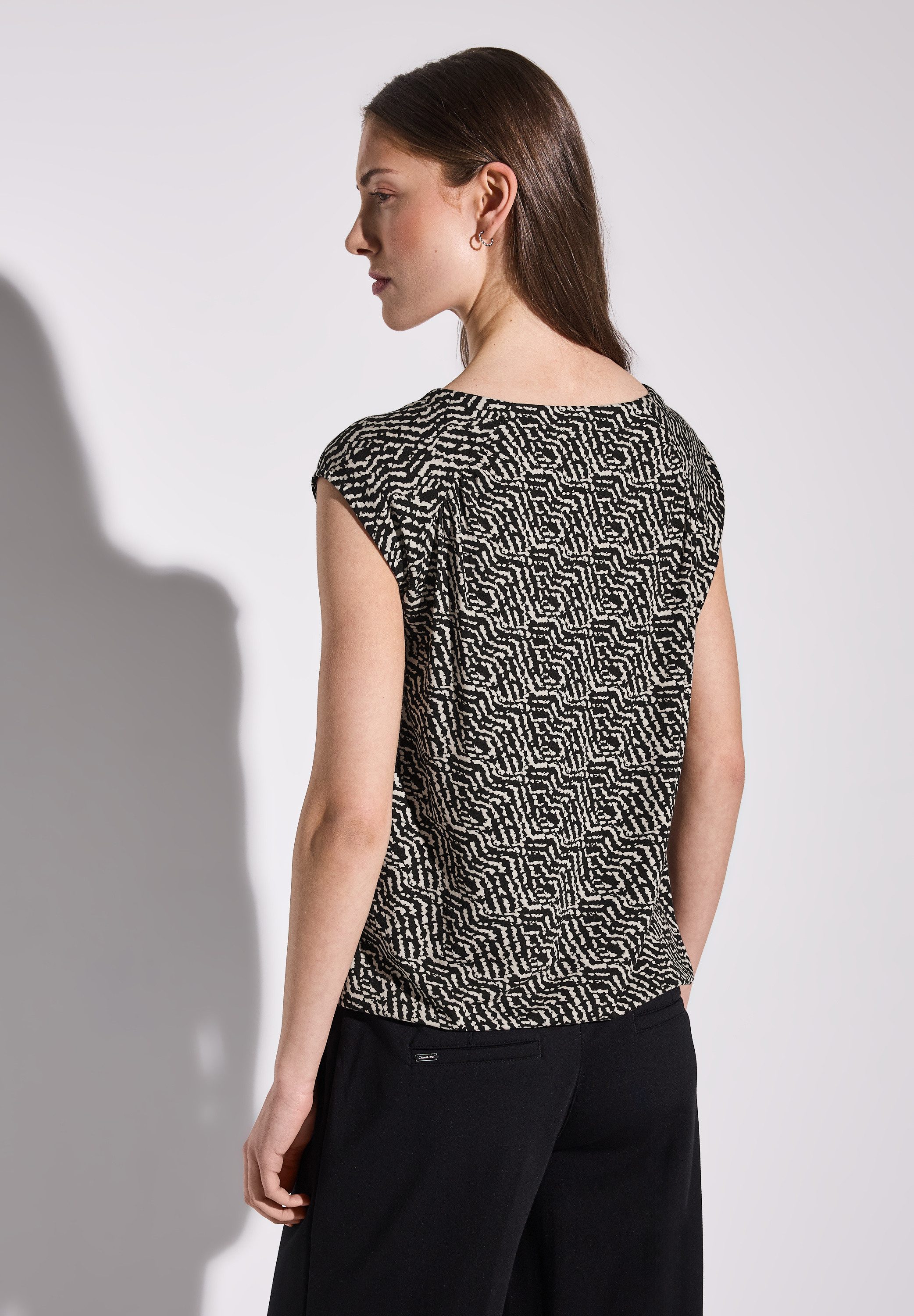STREET ONE Print-Shirt aus strecthigem Viskosematerial günstig online kaufen