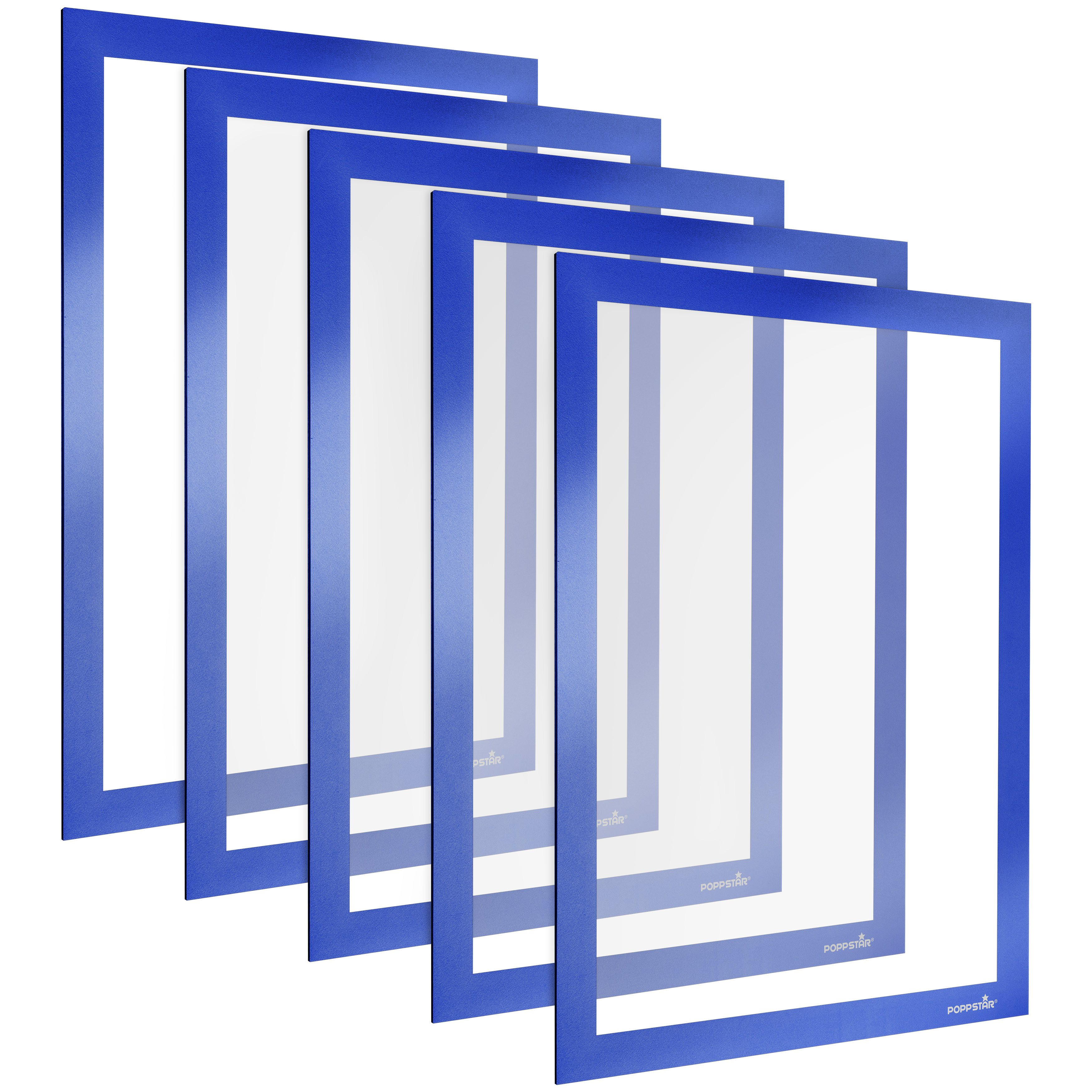 Poppstar Einzelrahmen, Poppstar 5x Magnetischer Info-Rahmen A4, 32,2 x 23,6 günstig online kaufen
