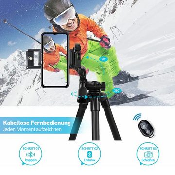 Avisto Stative für Kameras und Smartphone Dreibeinstativ mit Bluetooth Kamerastativ (mit Bluetooth Fernbedienung für ios und Android)