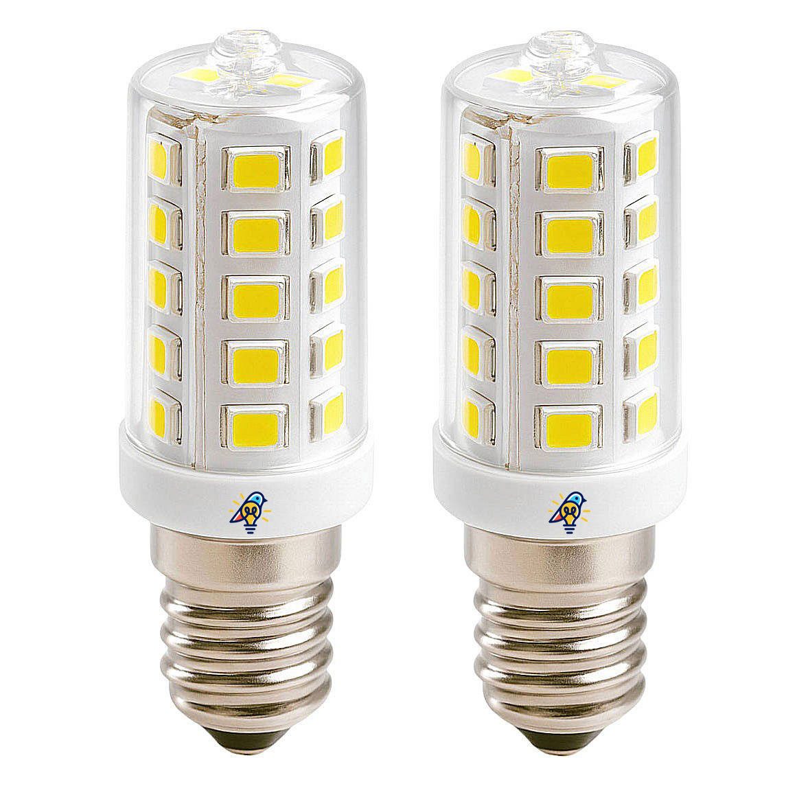 VABIONO LED-Leuchtmittel Kühlschrank-Lampen E14 3W 230V Birne Glühbirne Sparlampe (2Stück), E14, 2 St., 6000K, Kostenloser Versand