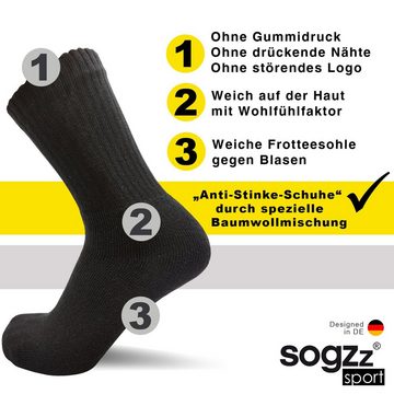 sogzz Tennissocken 5-30 Paar Sportsocken 80% Baumwolle Arbeitssocken Herren Damen (Modell: Sport Basic, 5-Paar)