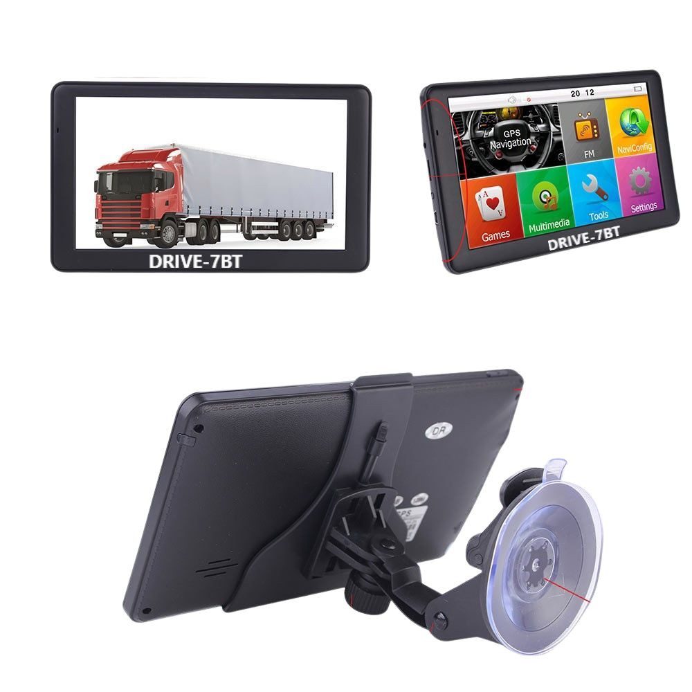 7 Zoll GPS Navigationsgerät DRIVE 7BT Bluetooth für LKW PKW Wohnmobil LKW-Navigationsgerät