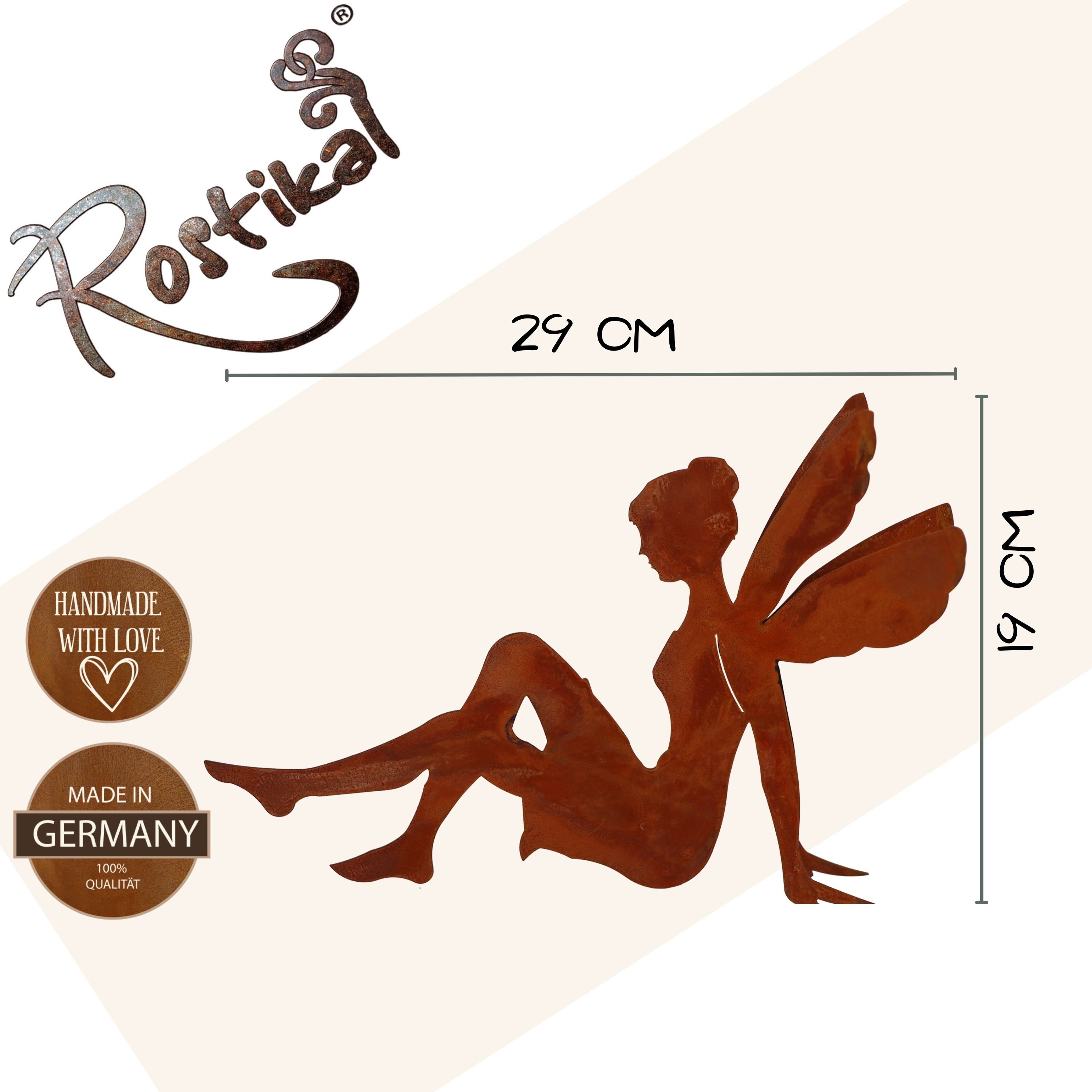 Rostikal Gartenfigur Metall Elfen Figur für Feengarten, (1 St), Echter Rost günstig online kaufen