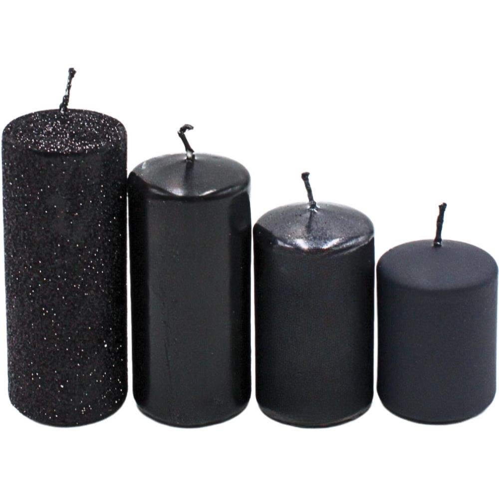 Dekohelden24 Adventskerze Gestufte Stumpenkerzen, Adventskerzen, Adventskra günstig online kaufen