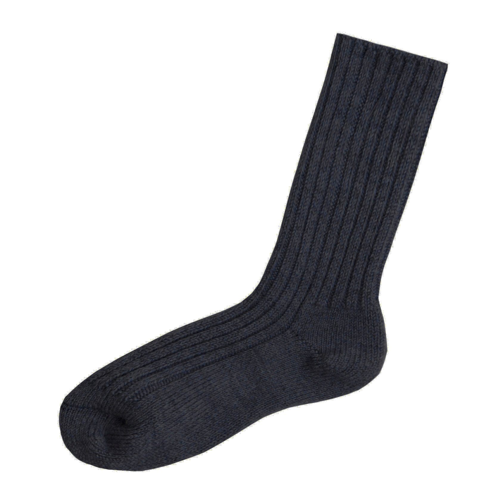 Woll-Socken denim Merinowolle Joha melange Socken