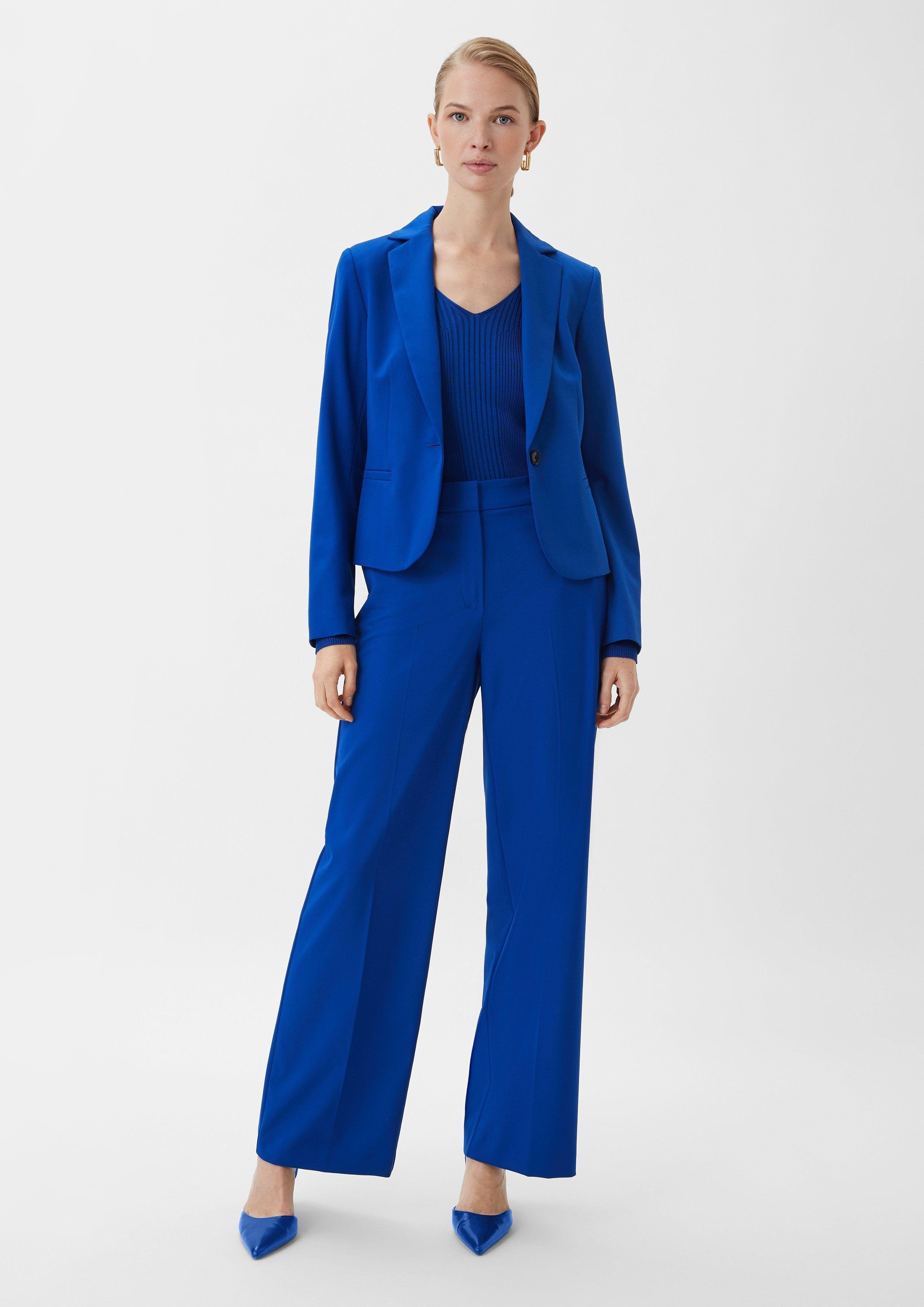 Stoffhose Anzughose mit Wide Leg