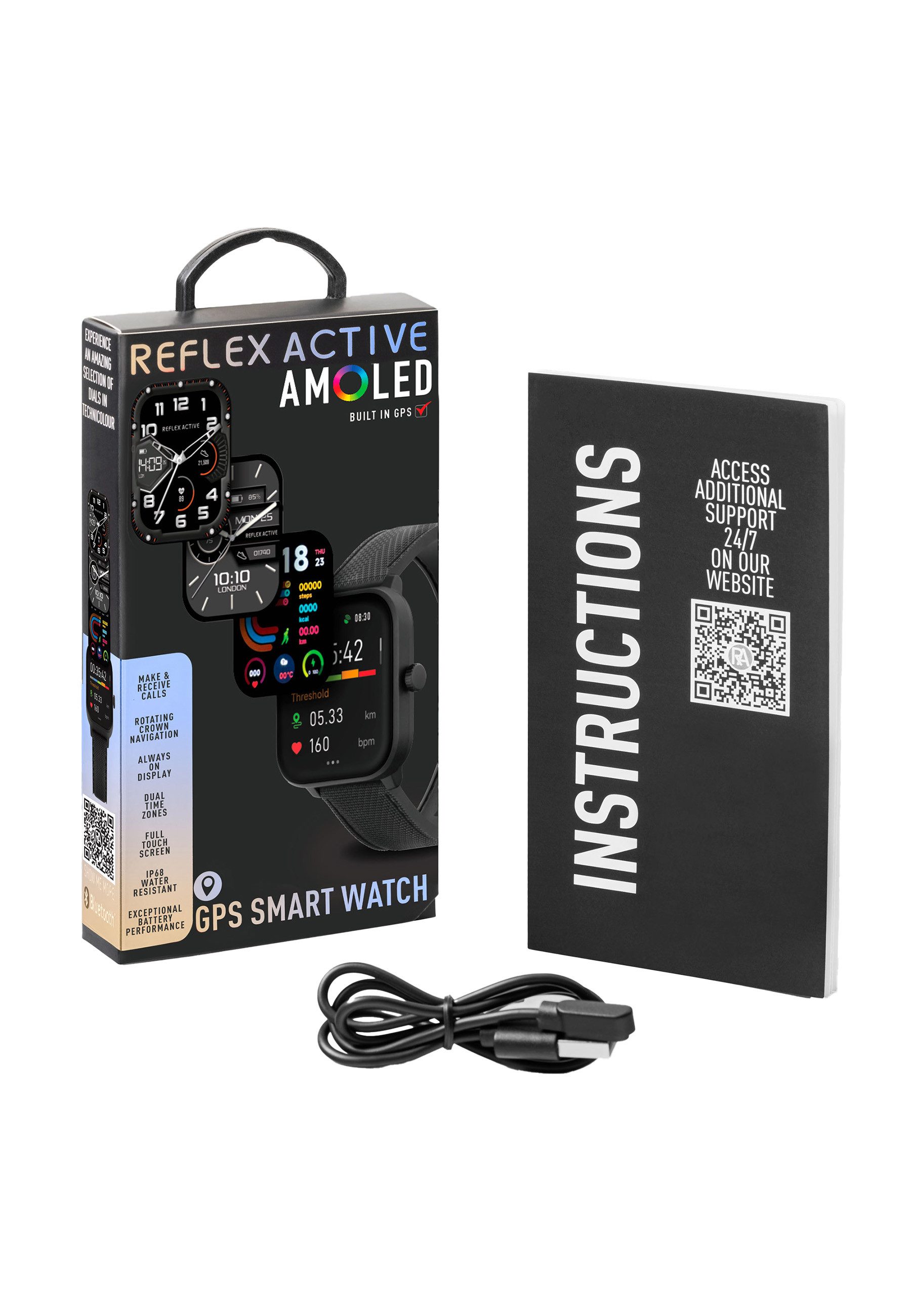 REFLEX ACTIVE Reflex Active Smart Watch Series 44 Smartwatch Set