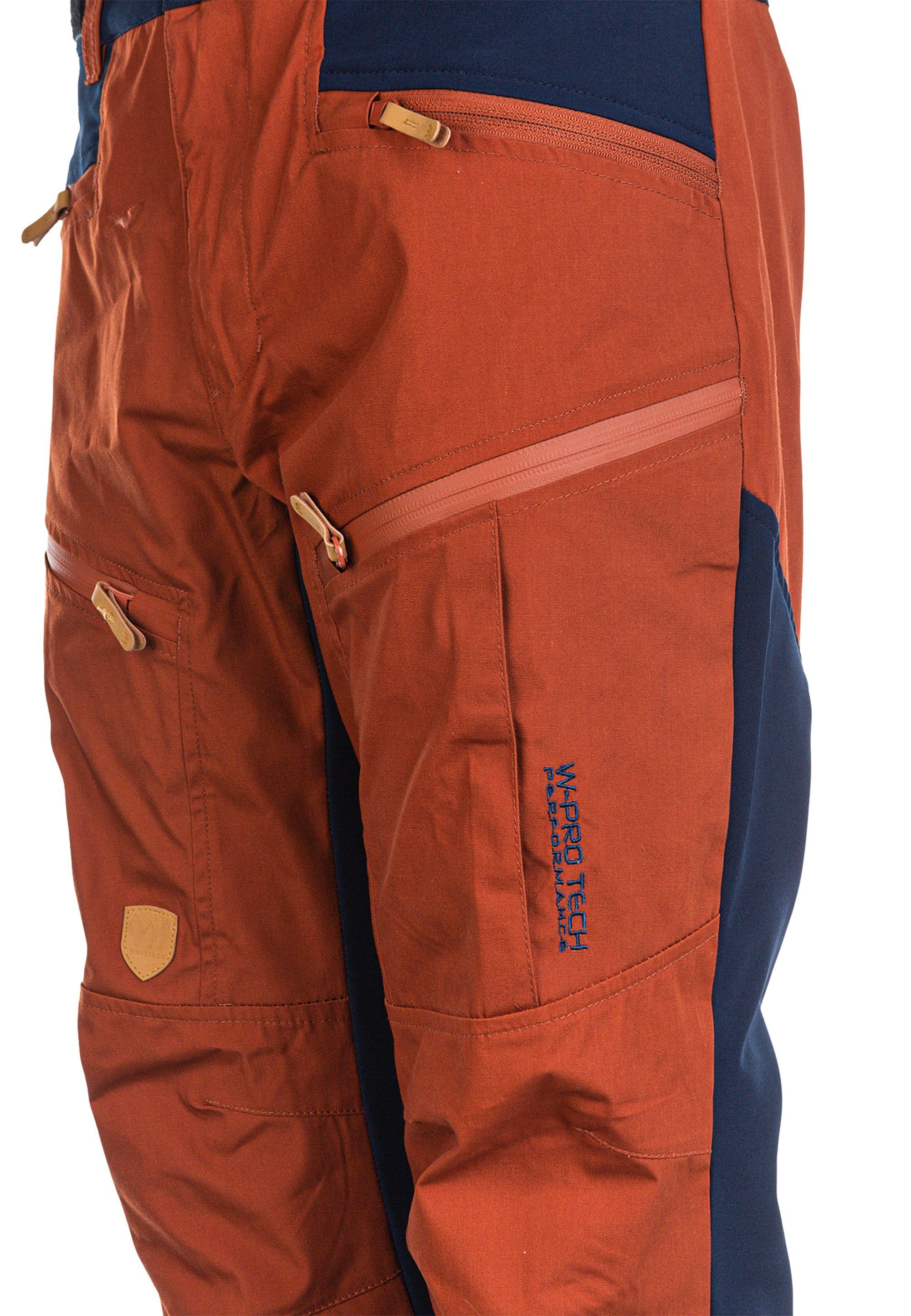 WHISTLER Cargohose ALEXIS W rot Functional hohem mit Baumwoll-Anteil