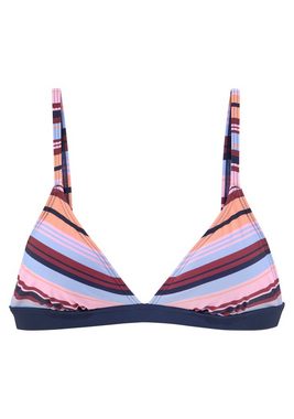 s.Oliver Triangel-Bikini-Top Pasta, in trendiger Streifen-Optik