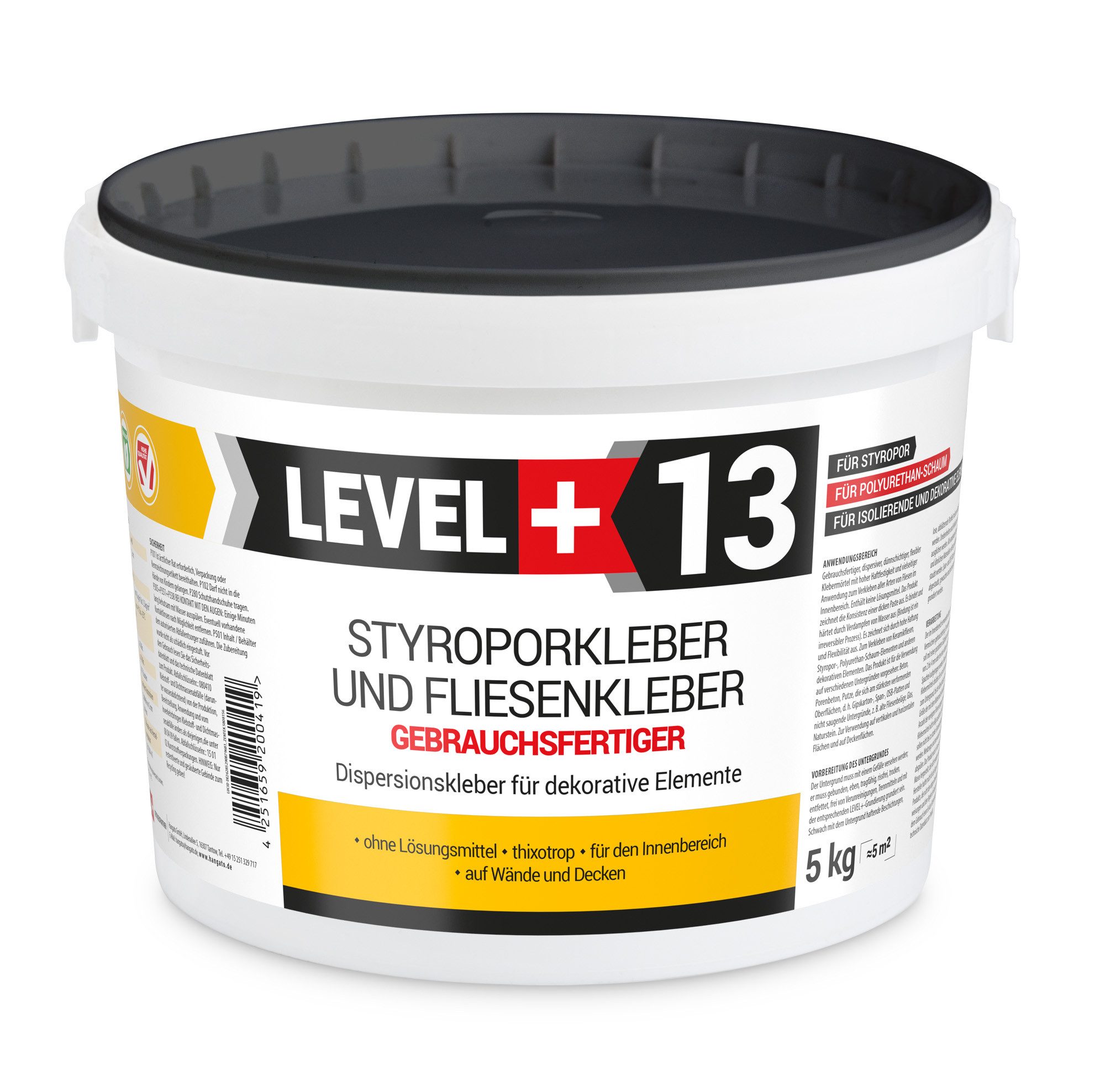 Level+ Dispersionskleber Styroporkleber Dispersionkleber Dekor Deckenplatte günstig online kaufen