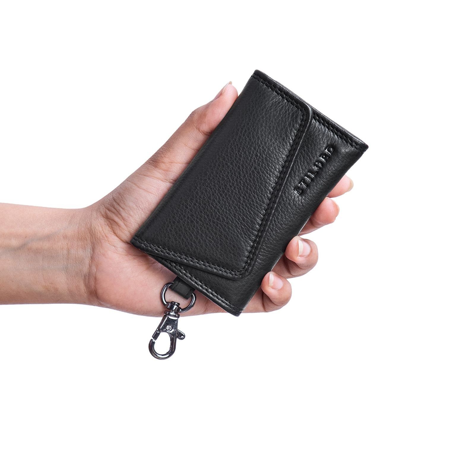 STILORD Schlüsseltasche "Tinus" Schlüsseletui mit Karabinerhaken günstig online kaufen