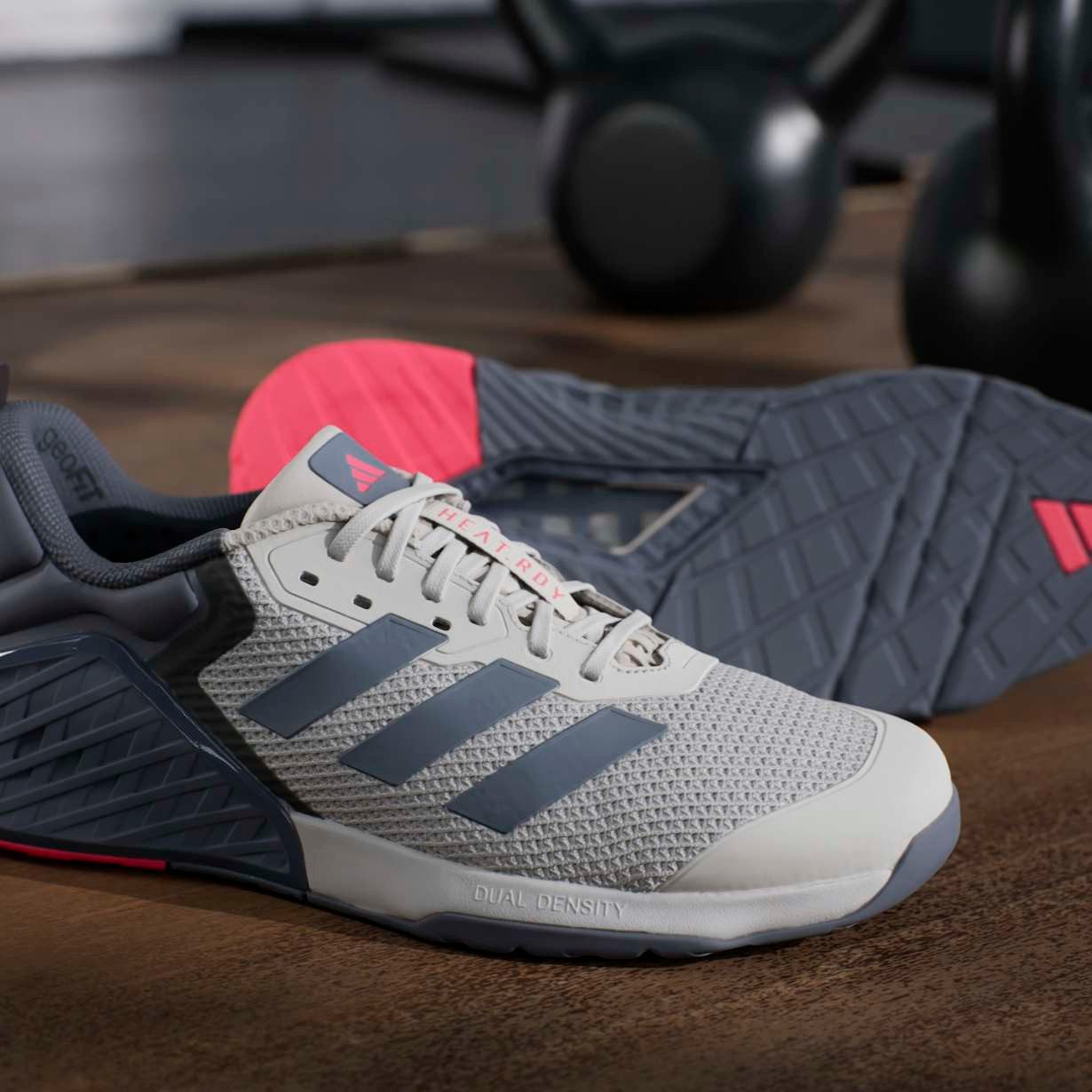 adidas Performance Dropset 3 Trainer grau/schwarz/rot Herren Fitnessschuh günstig online kaufen