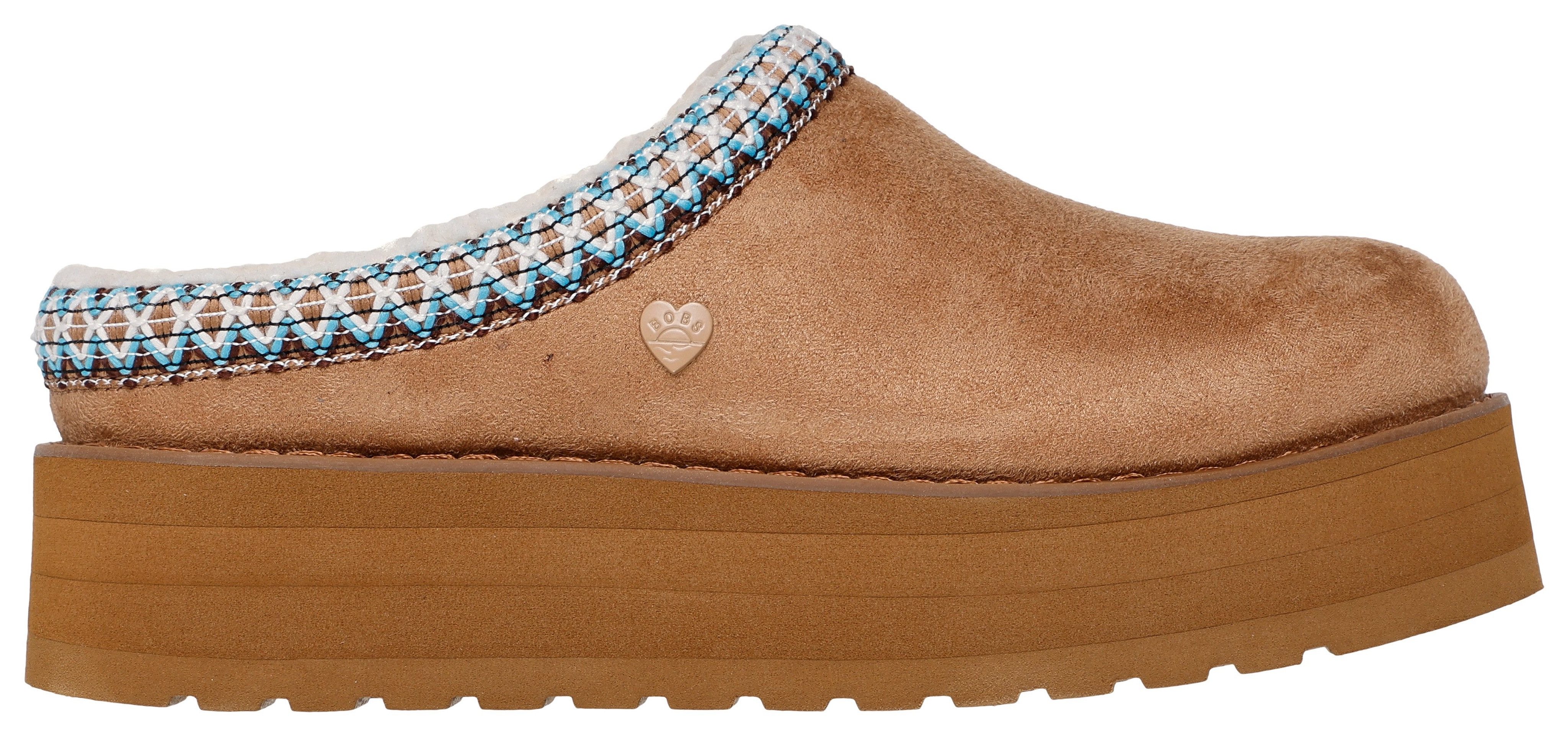 Skechers KEEPSAKES HI-RISE-JUST IN Hausschuh Plateauschuh, Pantoffel mit Warmfutter