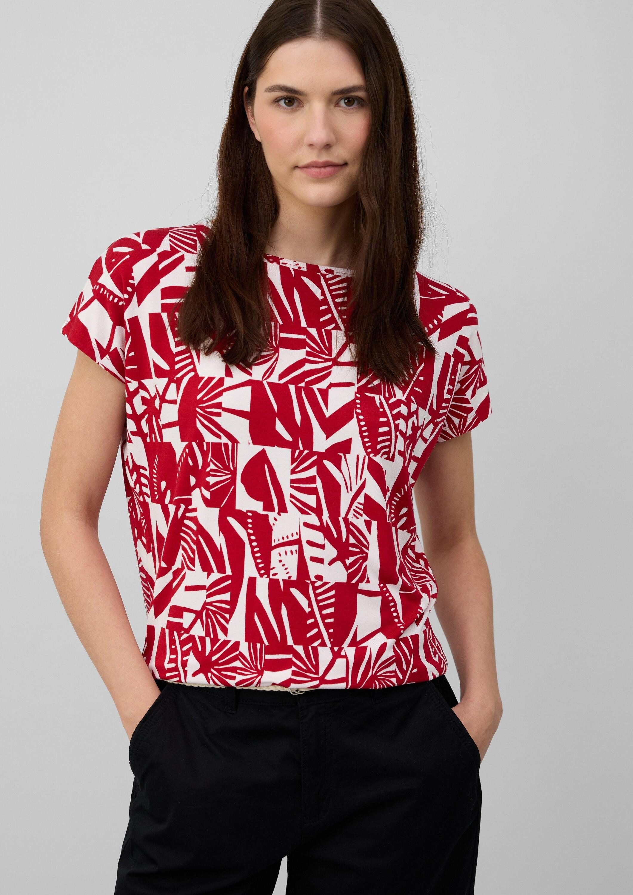 s.Oliver Kurzarmshirt T-Shirt Elastisches T-Shirt aus Viskosestretch im Rel günstig online kaufen