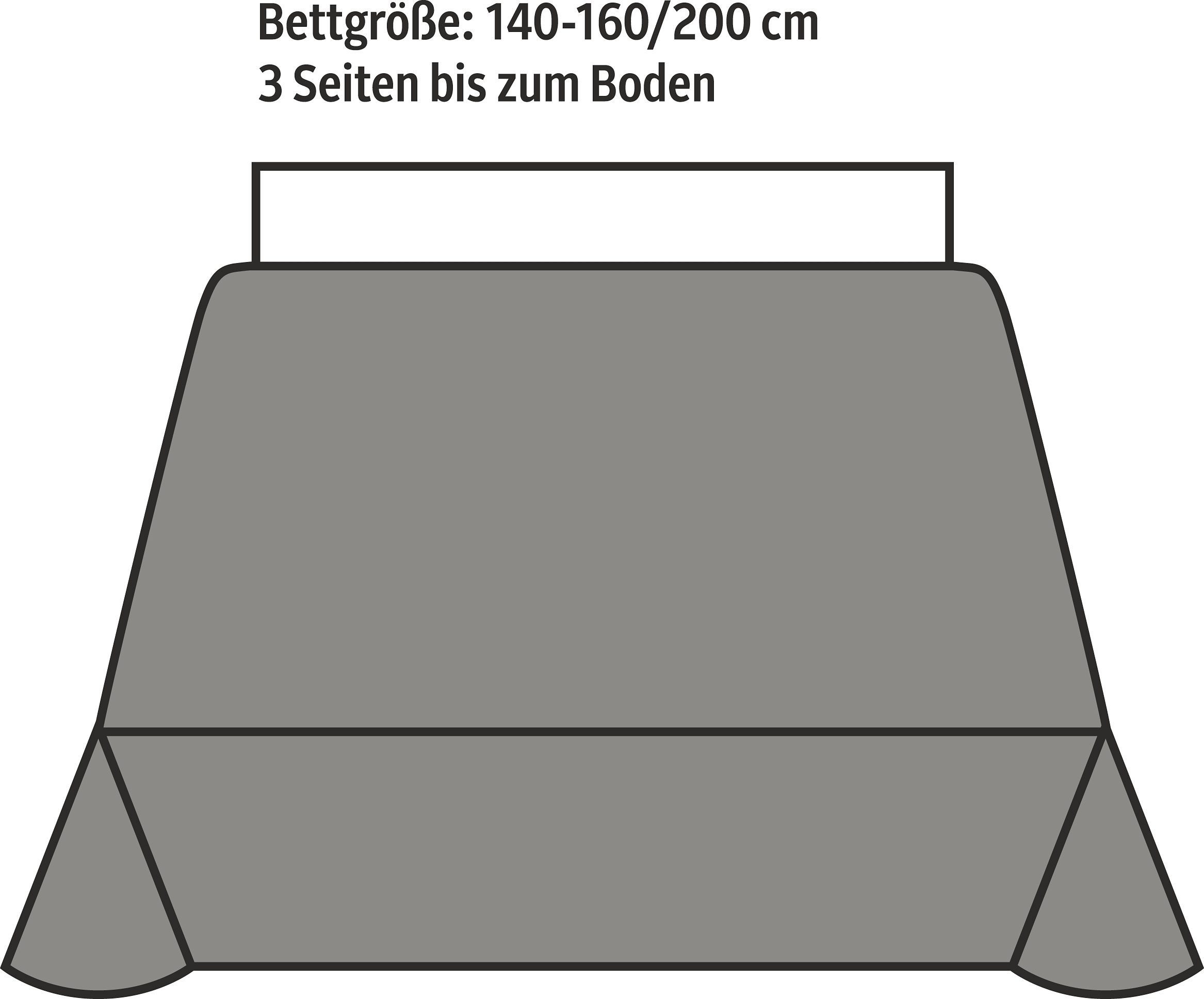 OTTO home Tagesdecke Mira, leichte Tagesdecke aus 100% Baumwolle, uni Überwurf, ohne Füllung – Bild 4 von 4