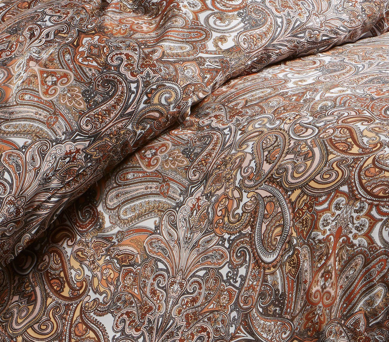 BETTWAESCHE-MIT-STIL Bettwäsche Mako Satin Paisley Bettwäsche günstig online kaufen
