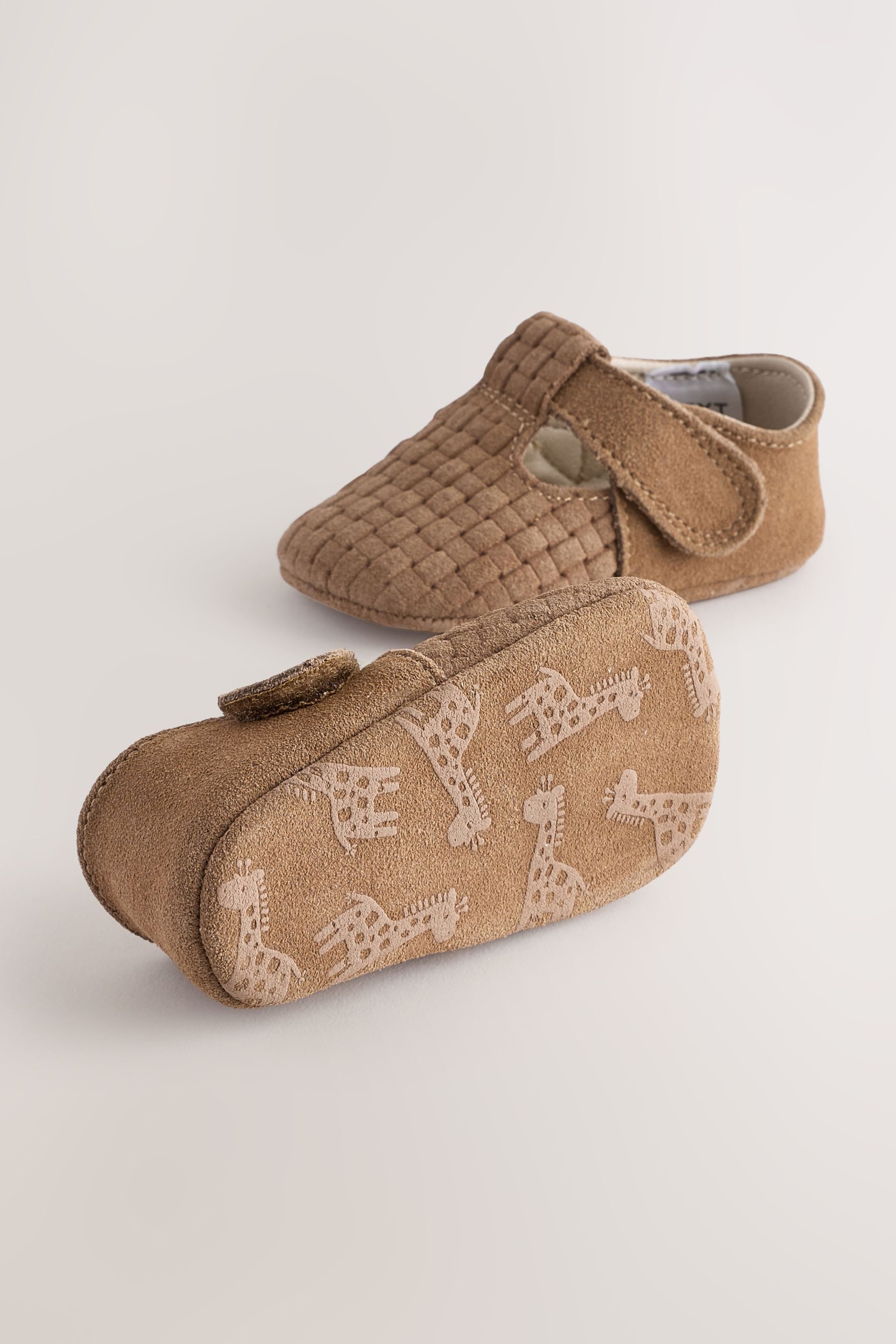 Next Baby Kinderwagenschuhe aus Leder mit T-Steg Babystiefel (1-tlg)