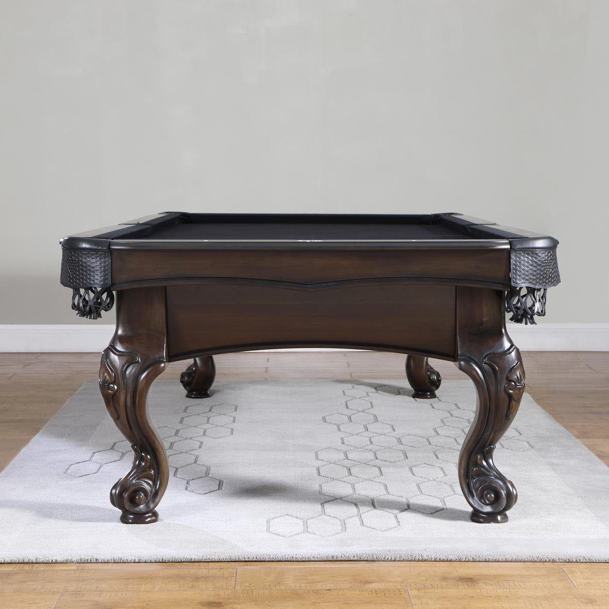 Billiard-Royal Billardtisch Artemis 8 ft., (Hochwertige und massive Ausführung in beliebter Billiard-Royal® Qualität), 3-tig Naturschieferplatte, Echtleder Auffangtaschen, Bandengummi K55