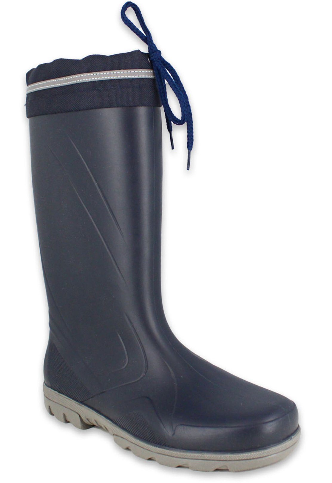 Beck Damen Regenstiefel Sailor Gummistiefel (klassischer Stiefel, für trockene, warme Füße) wasserdicht, robust, strapazierfähig, herausnehmbare Einlegesohle