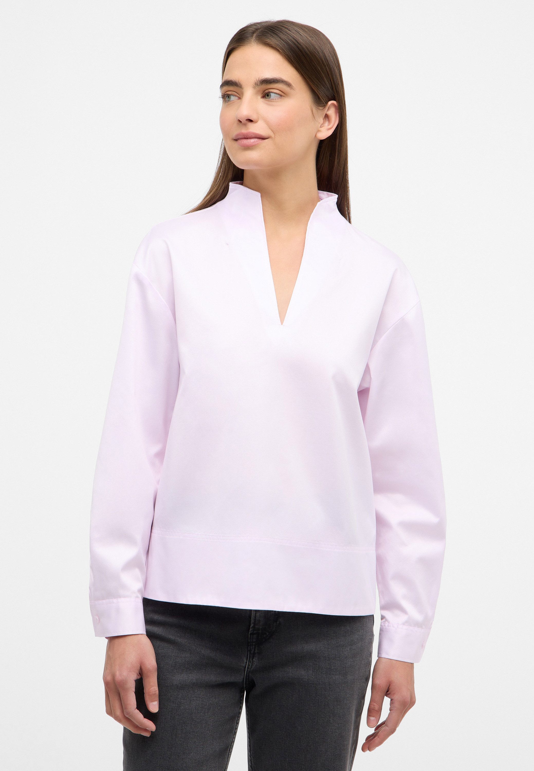 Eterna Longbluse OVERSIZE FIT EASY IRON (bügelleicht)