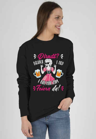 Shirtracer Sweatshirt Dirndl Ersatz Dirndl Spruch (1-tlg) Mode für Oktoberfest Damen