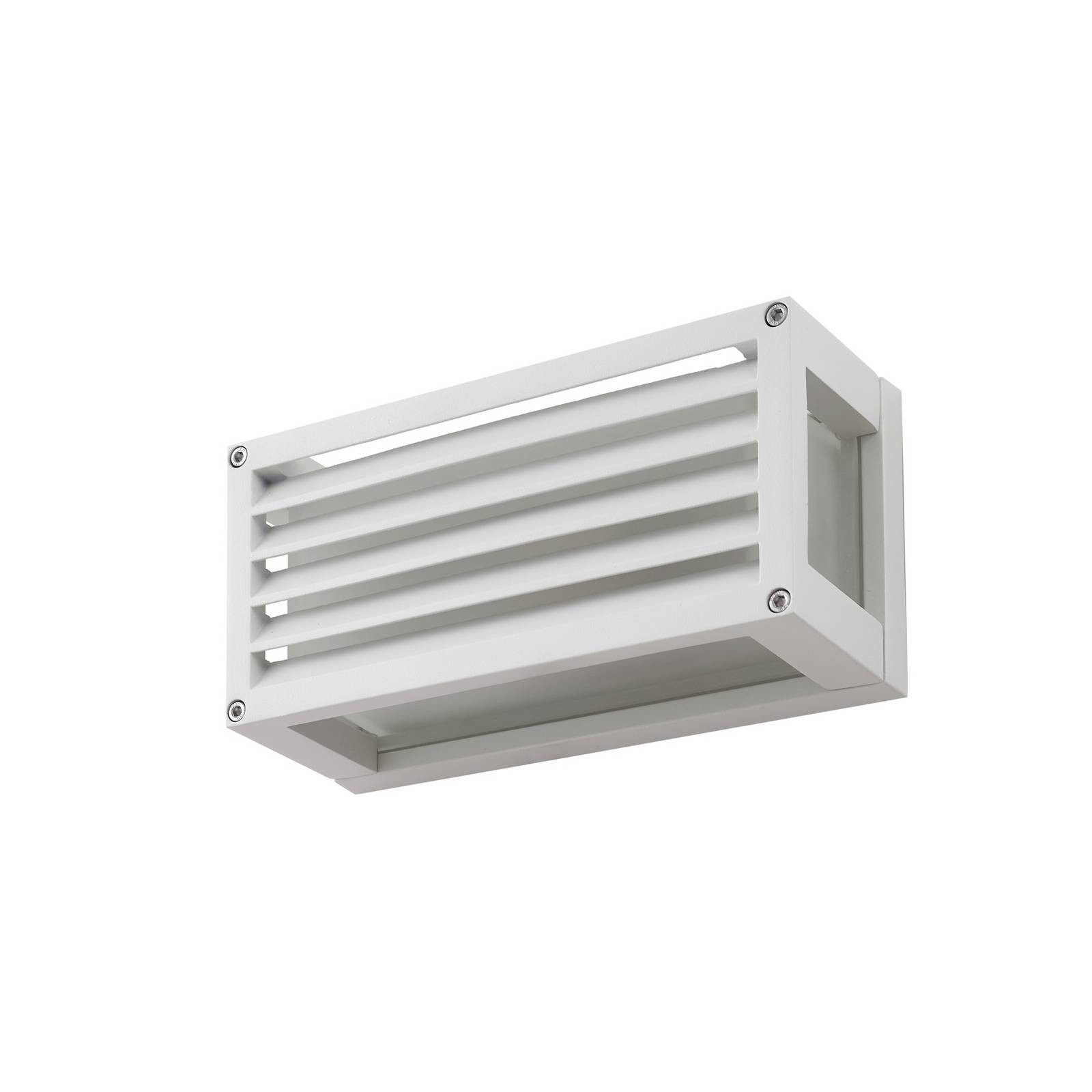 Lucande Außen-Wandleuchte Aurelien, Metall, Weiß IP54, 1 x 15 W LED