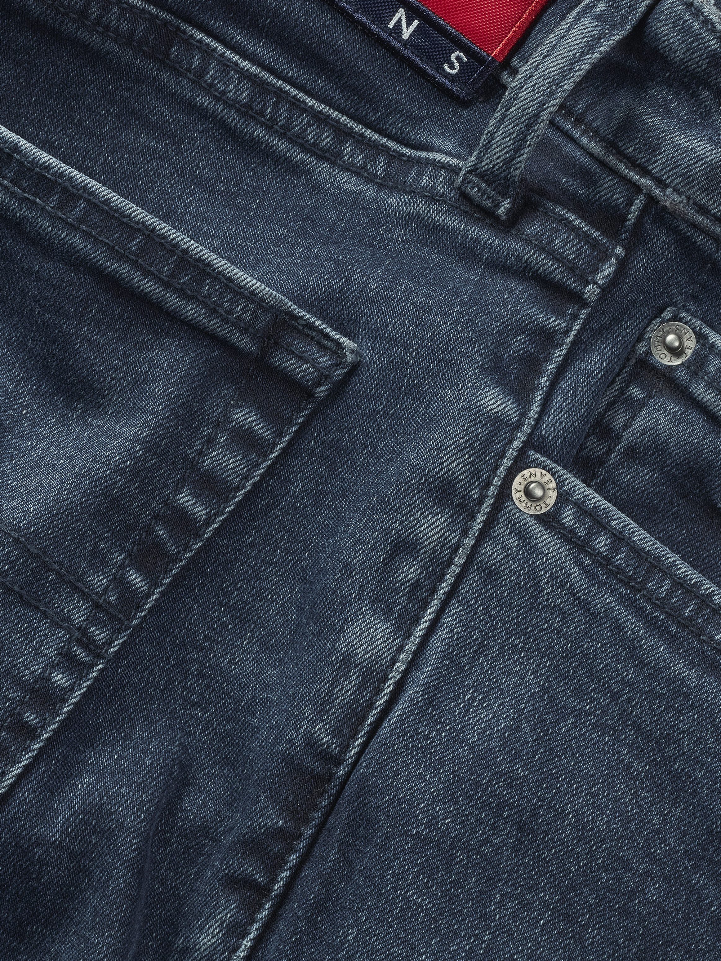 Tommy Jeans Tapered-fit-Jeans Austim Slim Tapered mit Logostickereien