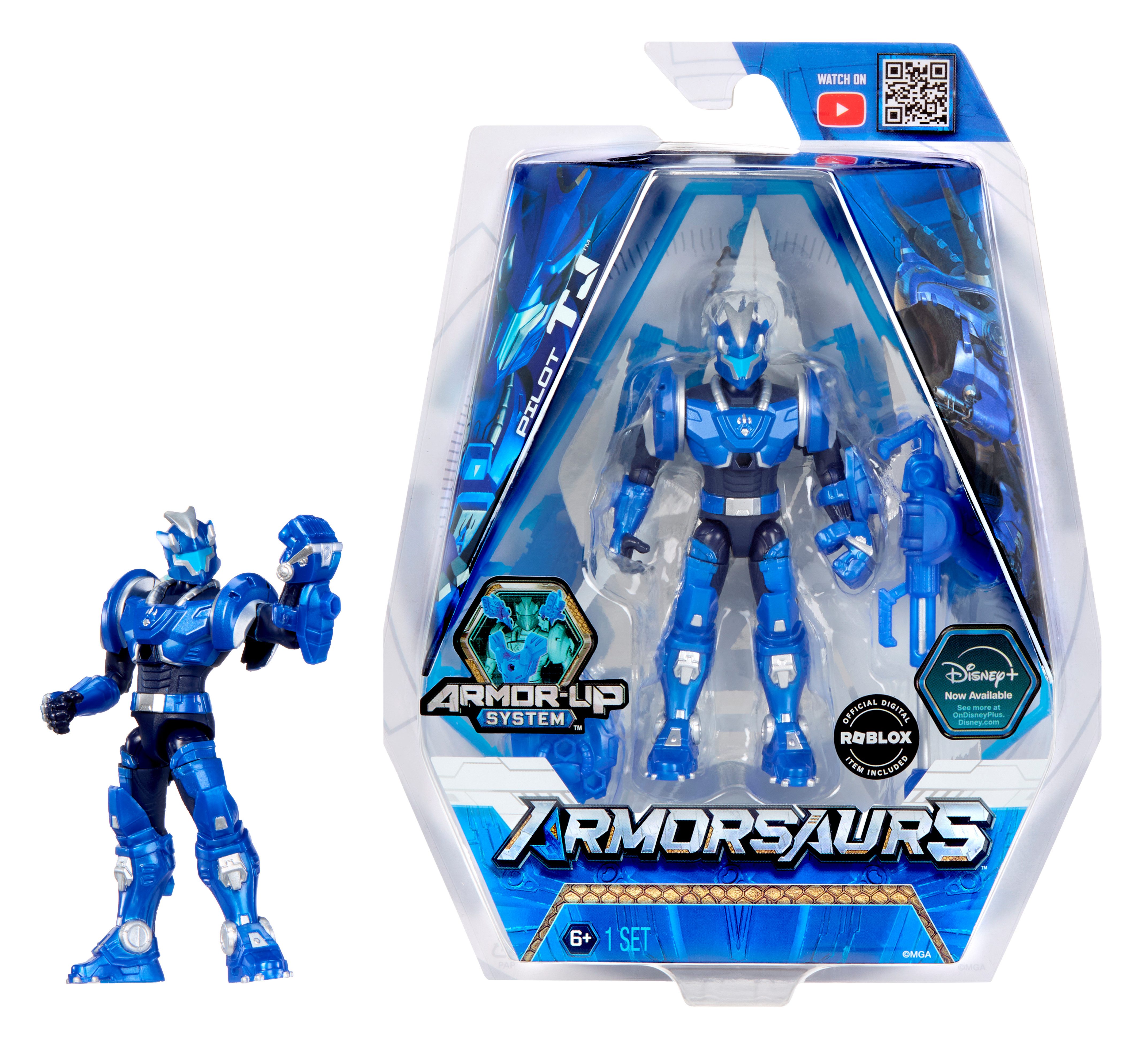 MGA ENTERTAINMENT Actionfigur Armorsaurs 3.75” Figure- Triceratops Pilot (TJ)