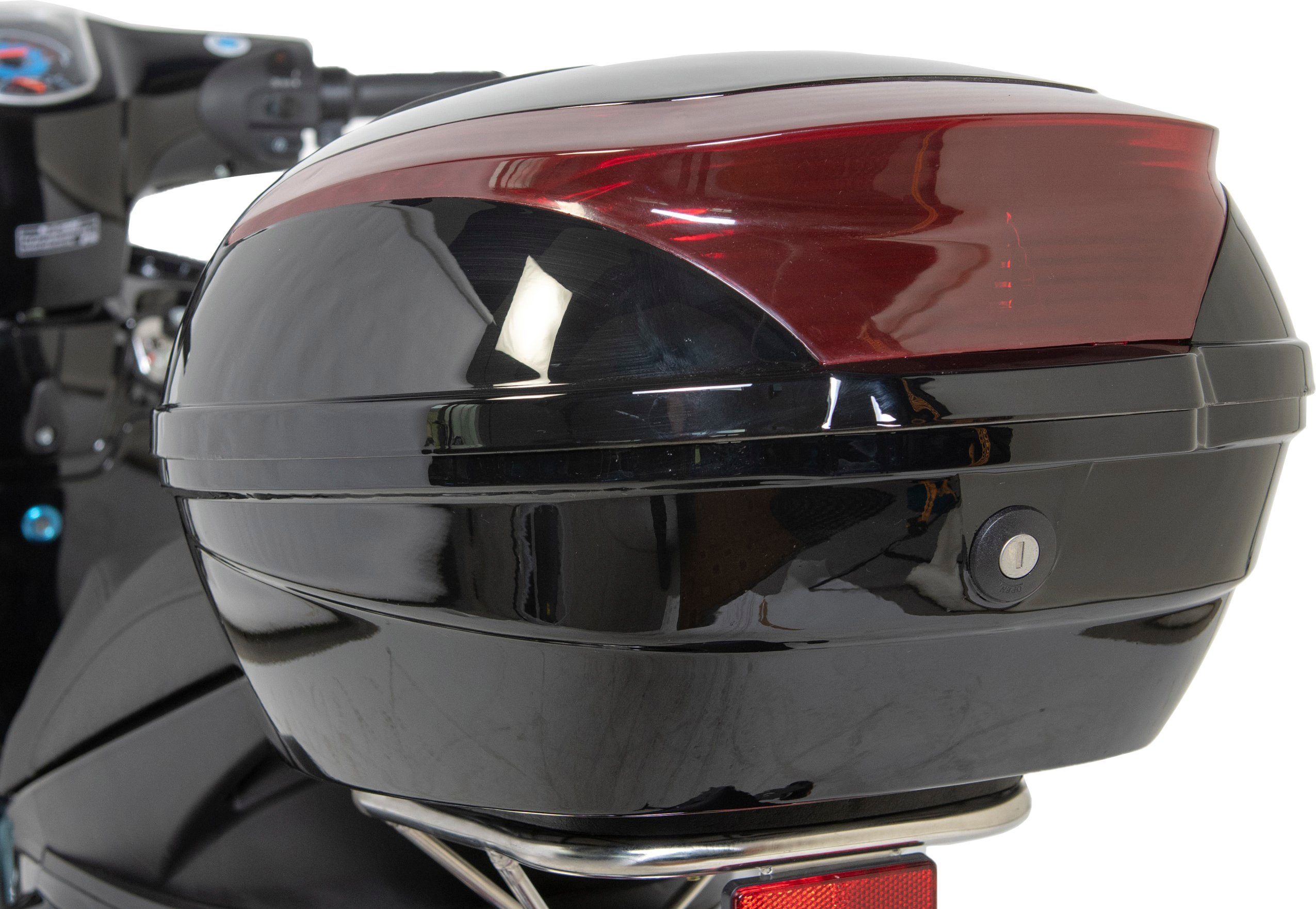 GT UNION Motorroller Sonic Topcase silber-schwarz 2 X 50 tlg., 5, ccm, inkl. (Komplett-Set, Topcase), 50-45, km/h, mit 45 Euro